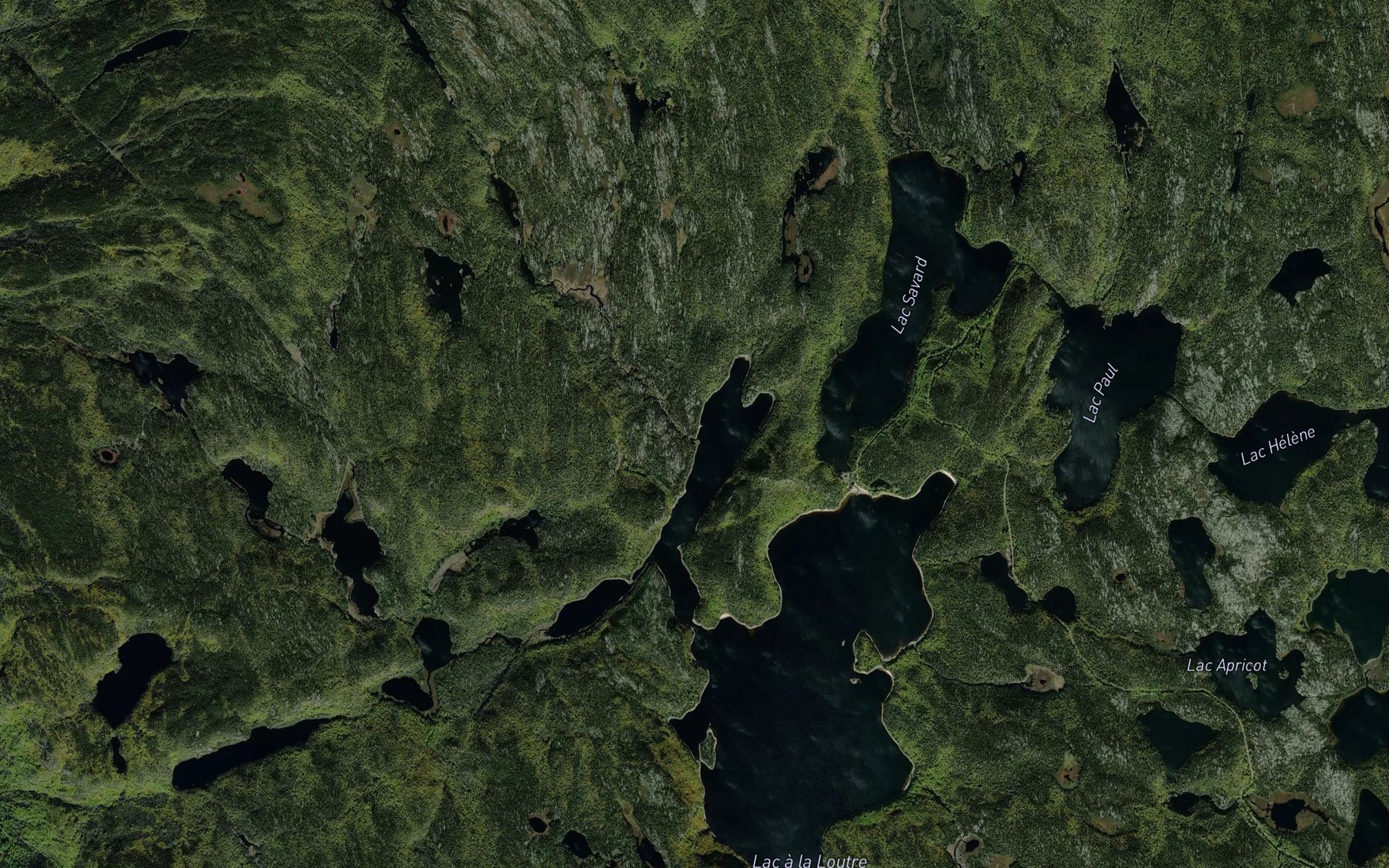 Satellite map of the Ruisseau a la Loutre