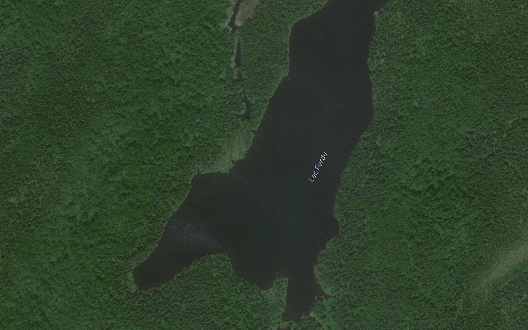 Satellite map of the Lac Perdu