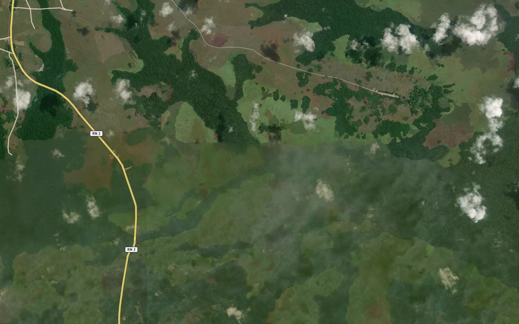 Satellite map of the Lessadiba