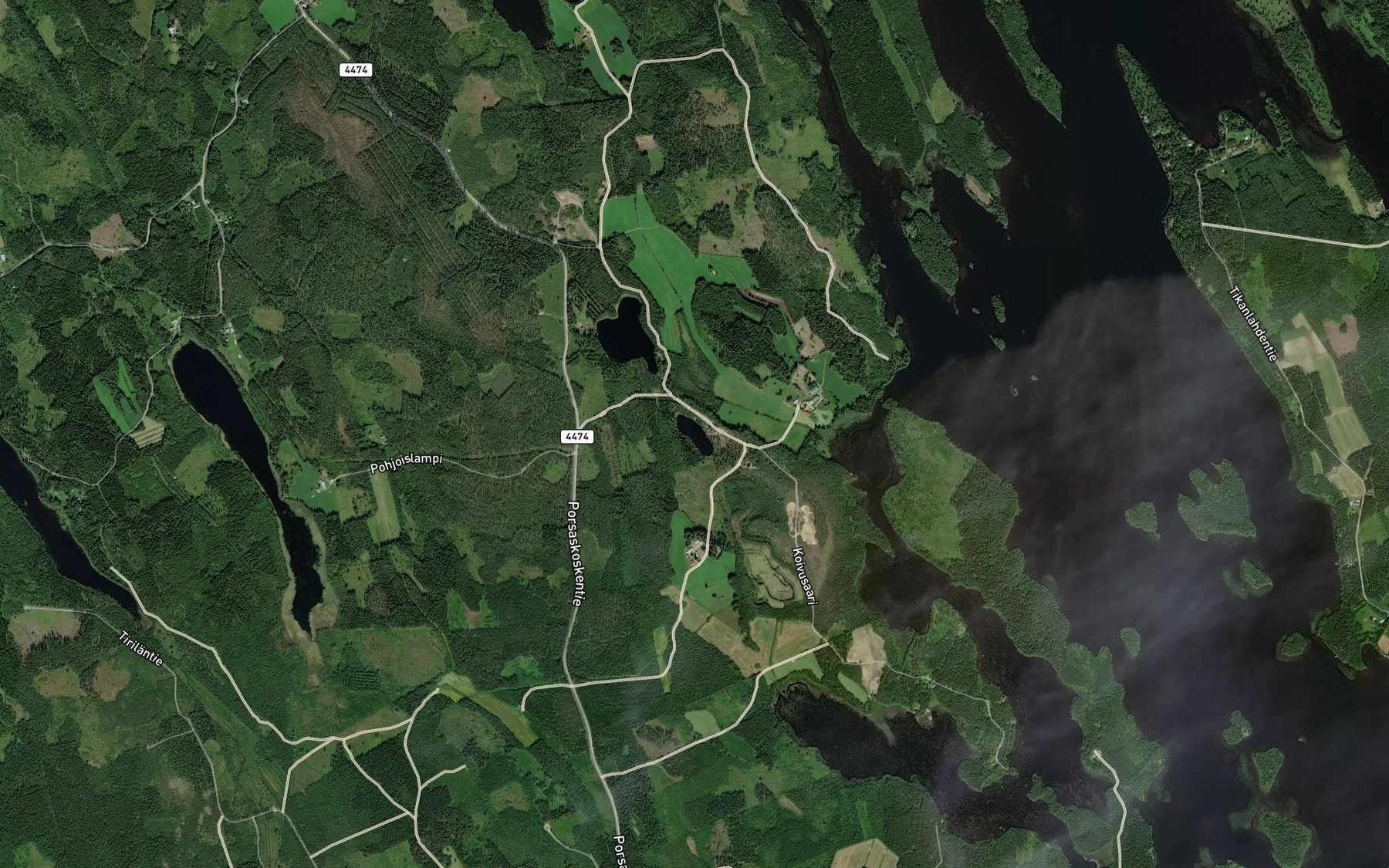 Satellite map of the Pahalampi