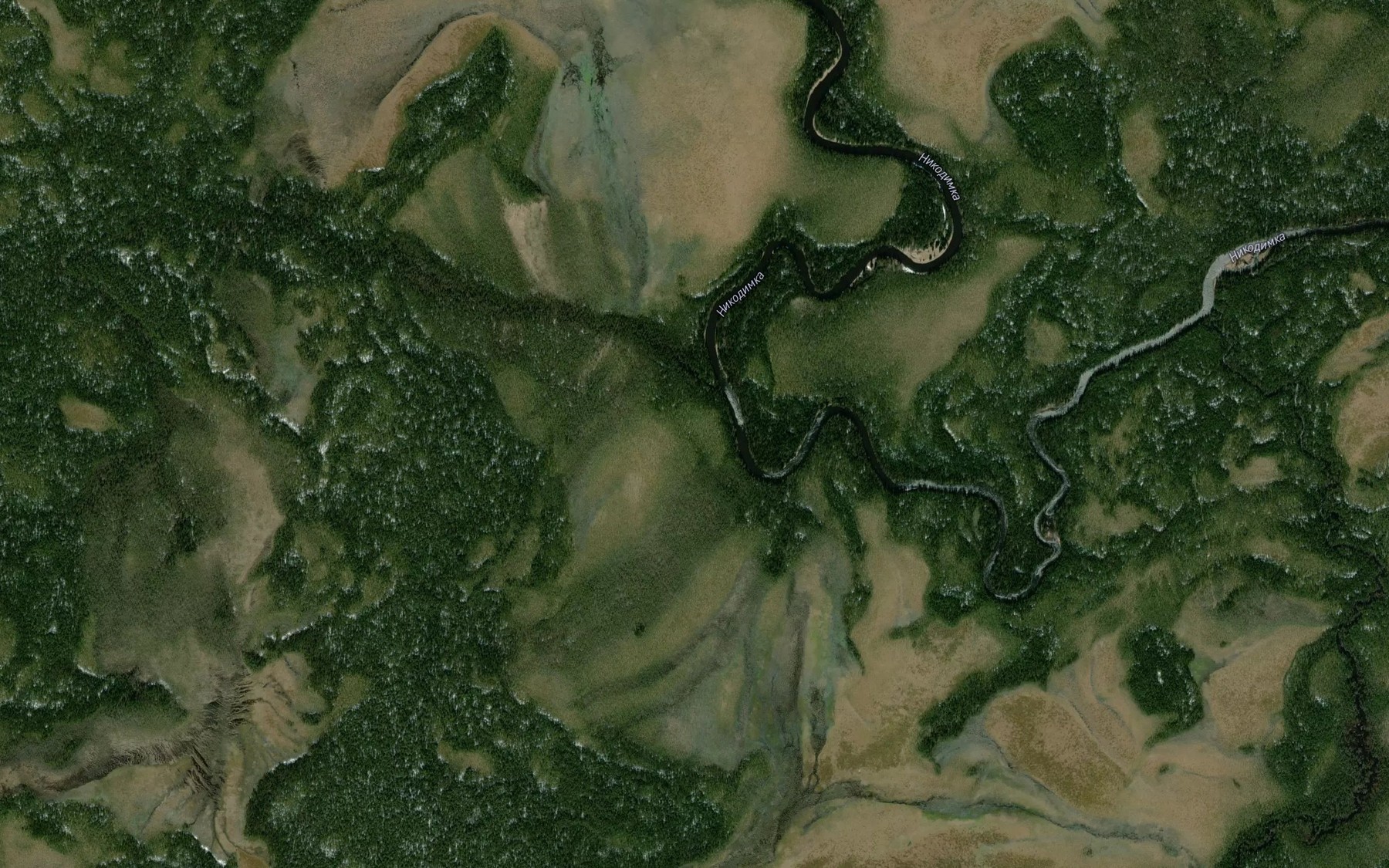Satellite map of the Stolbovoy
