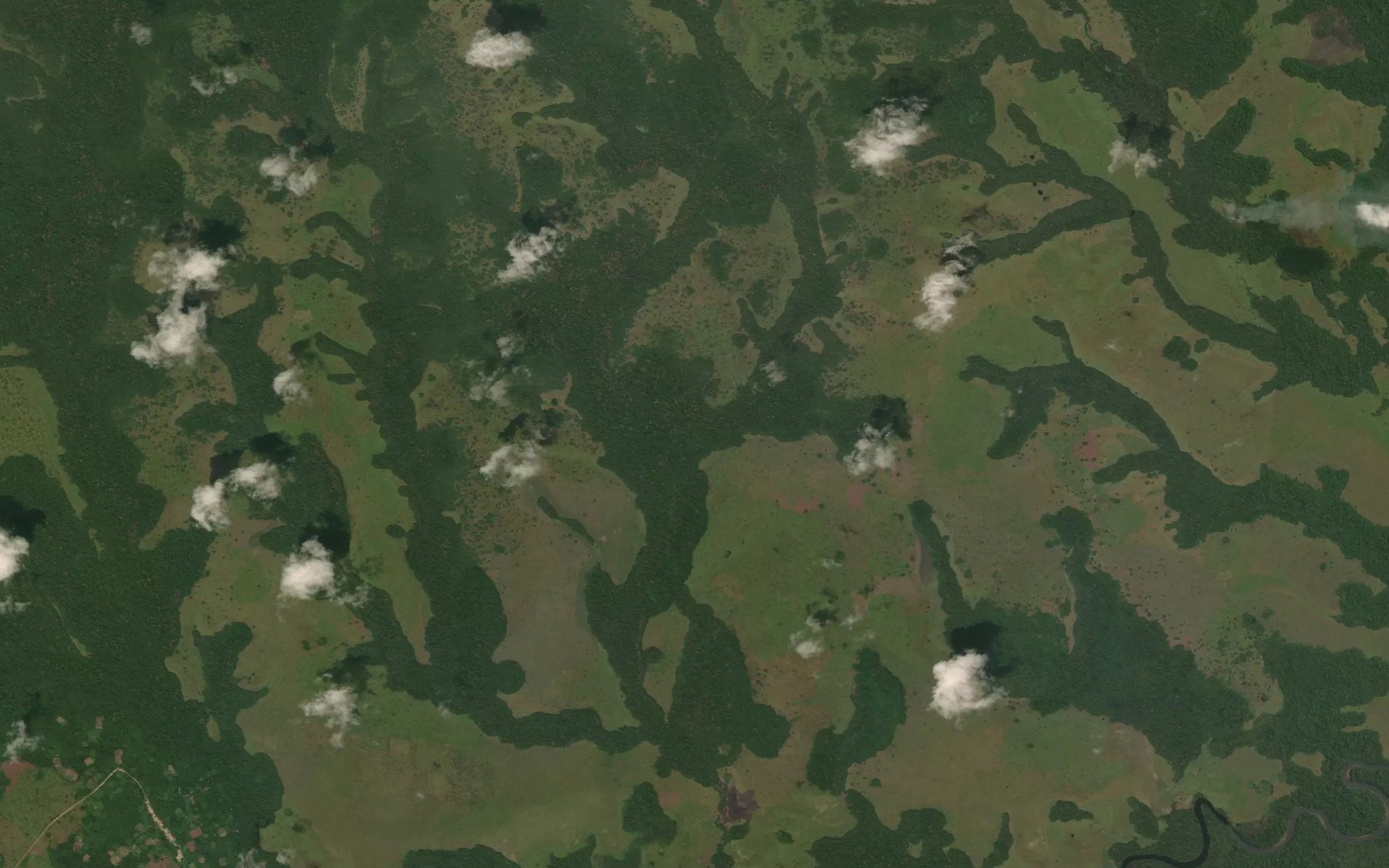 Satellite map of the Ozonni