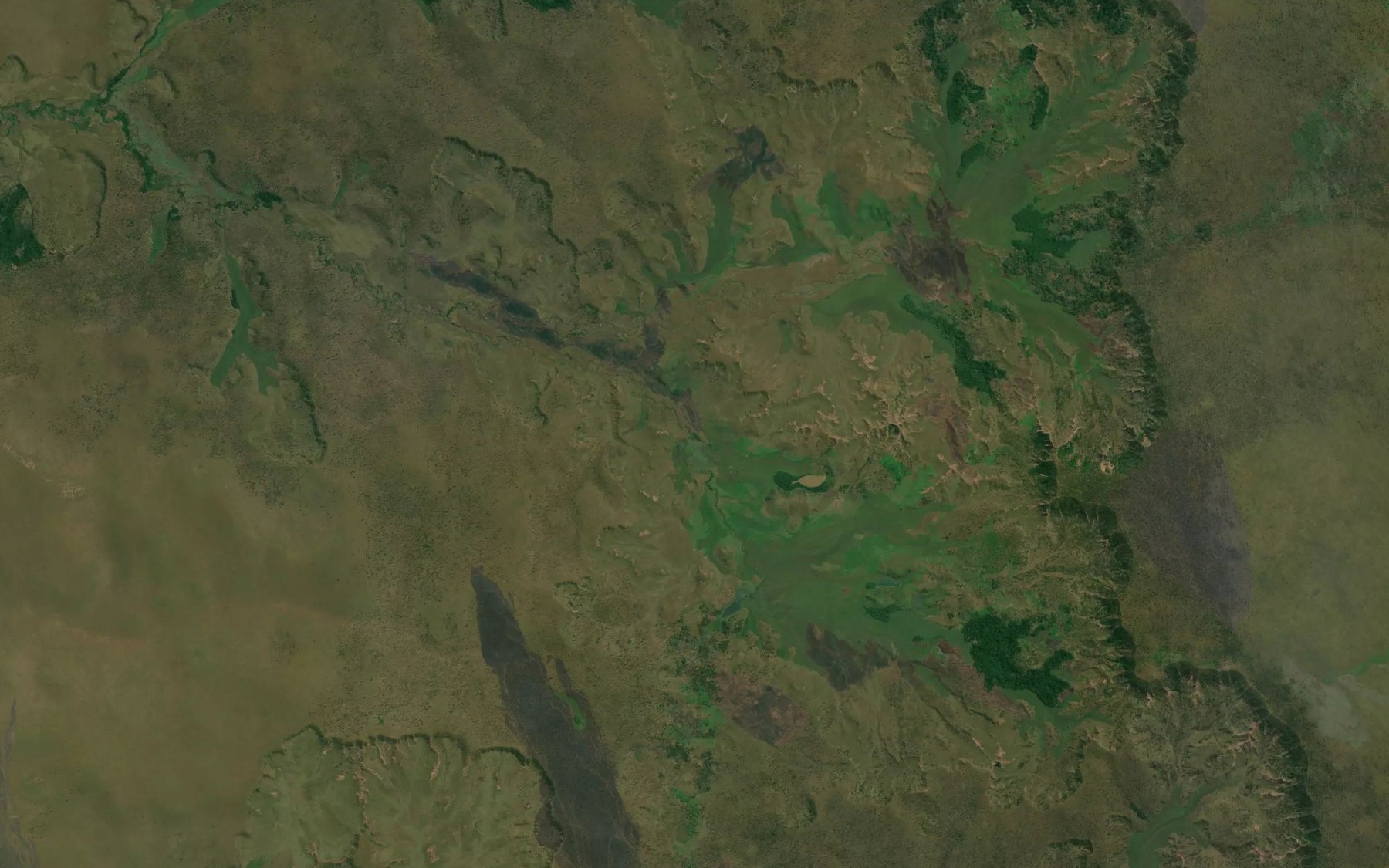 Satellite map of the Kalombo