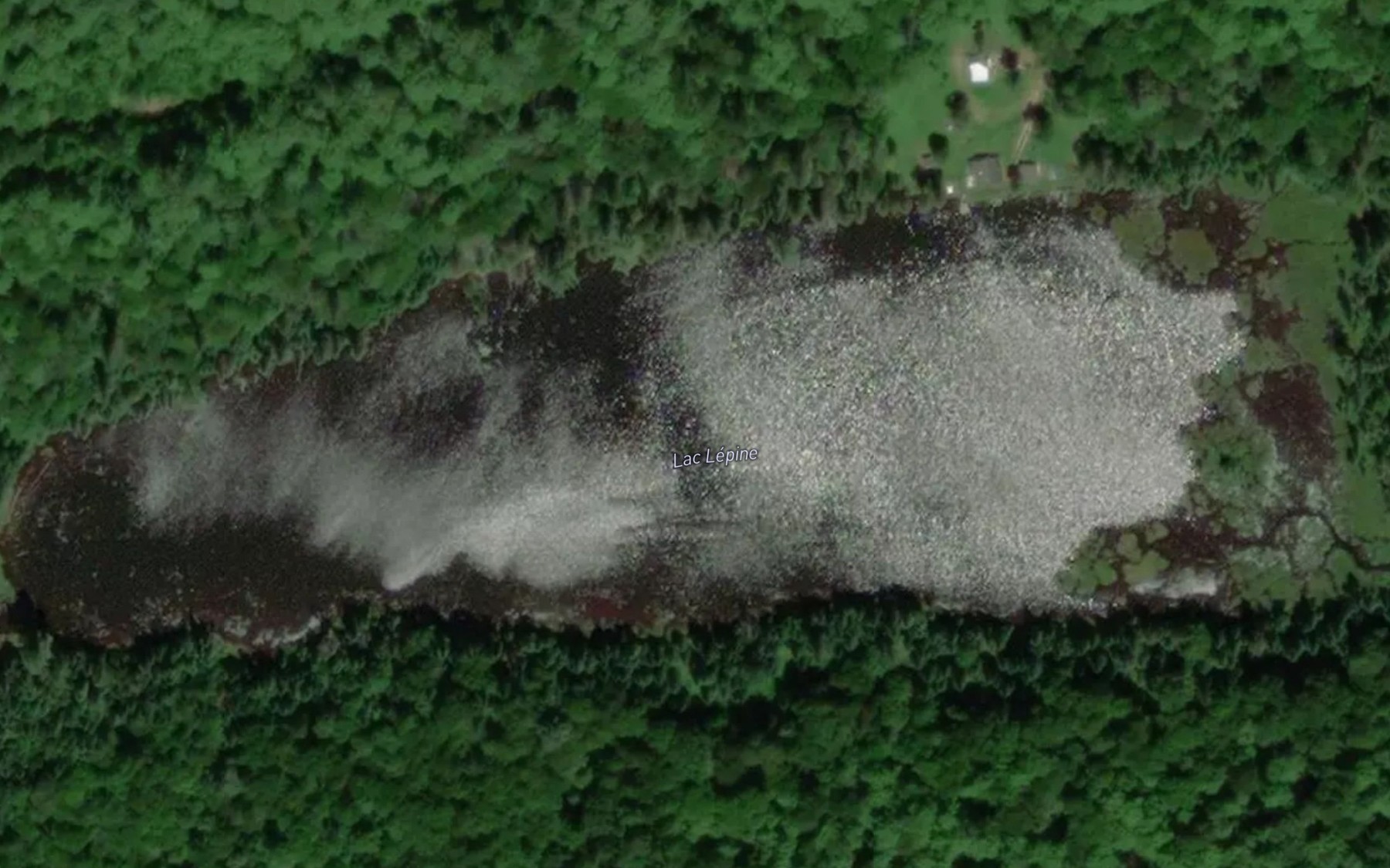 Satellite map of the Lac Lepine
