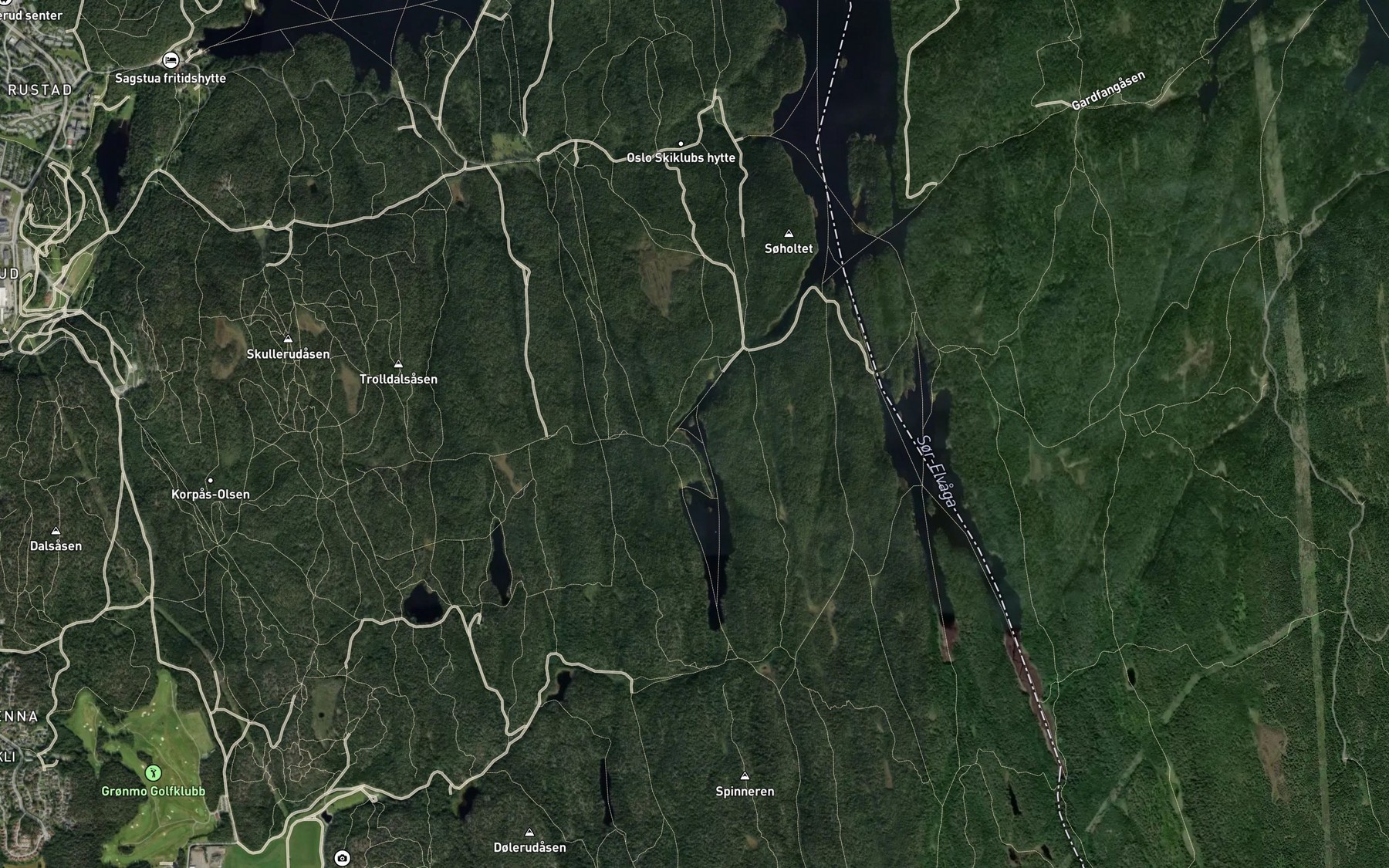 Satellite map of the Langvannsvika