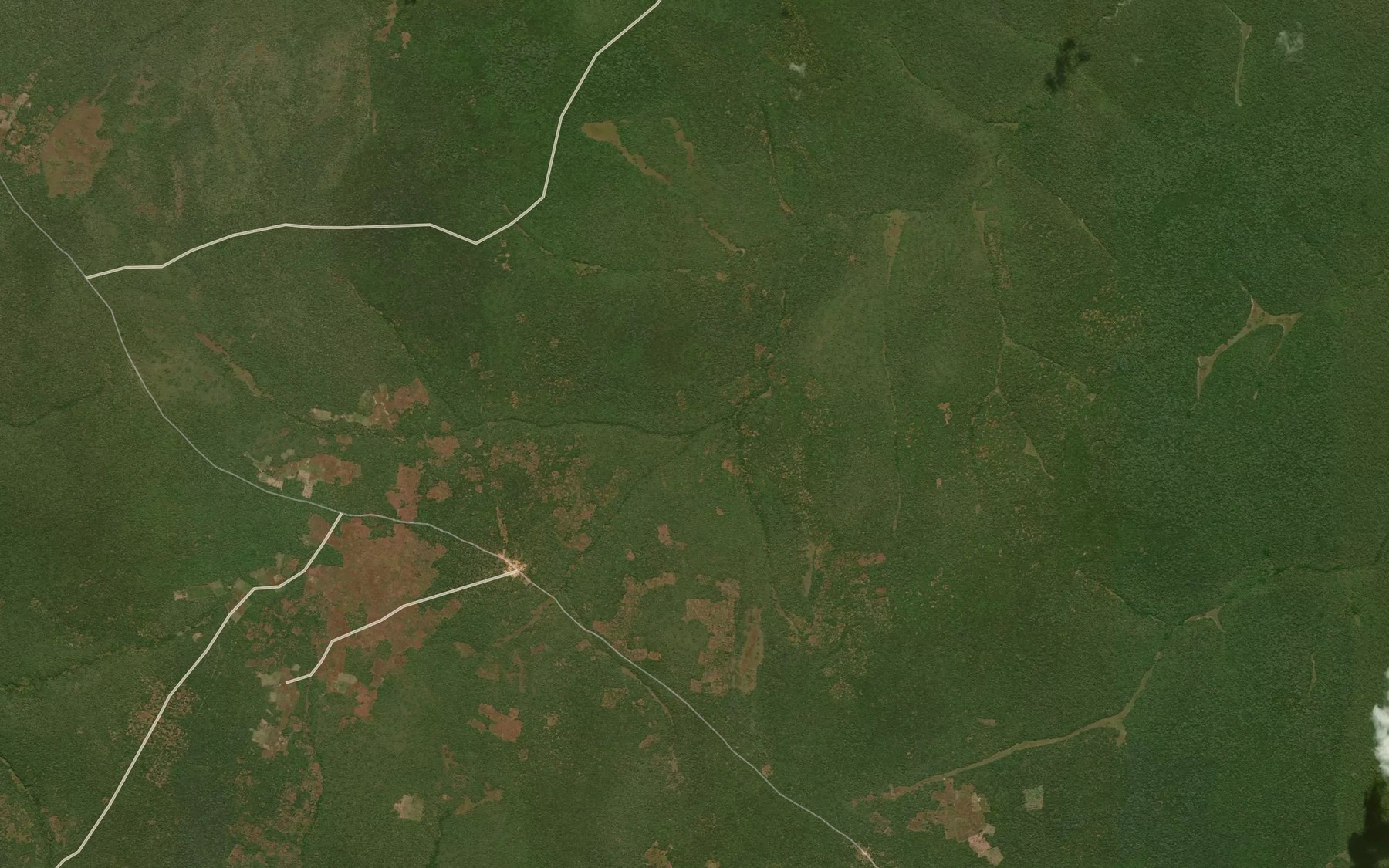 Satellite map of the Catamboe