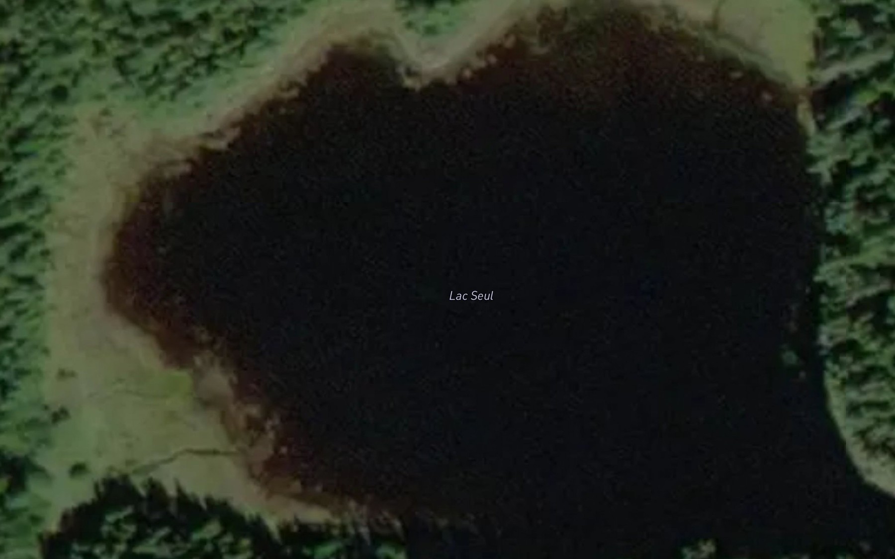 Satellite map of the Lac Seul