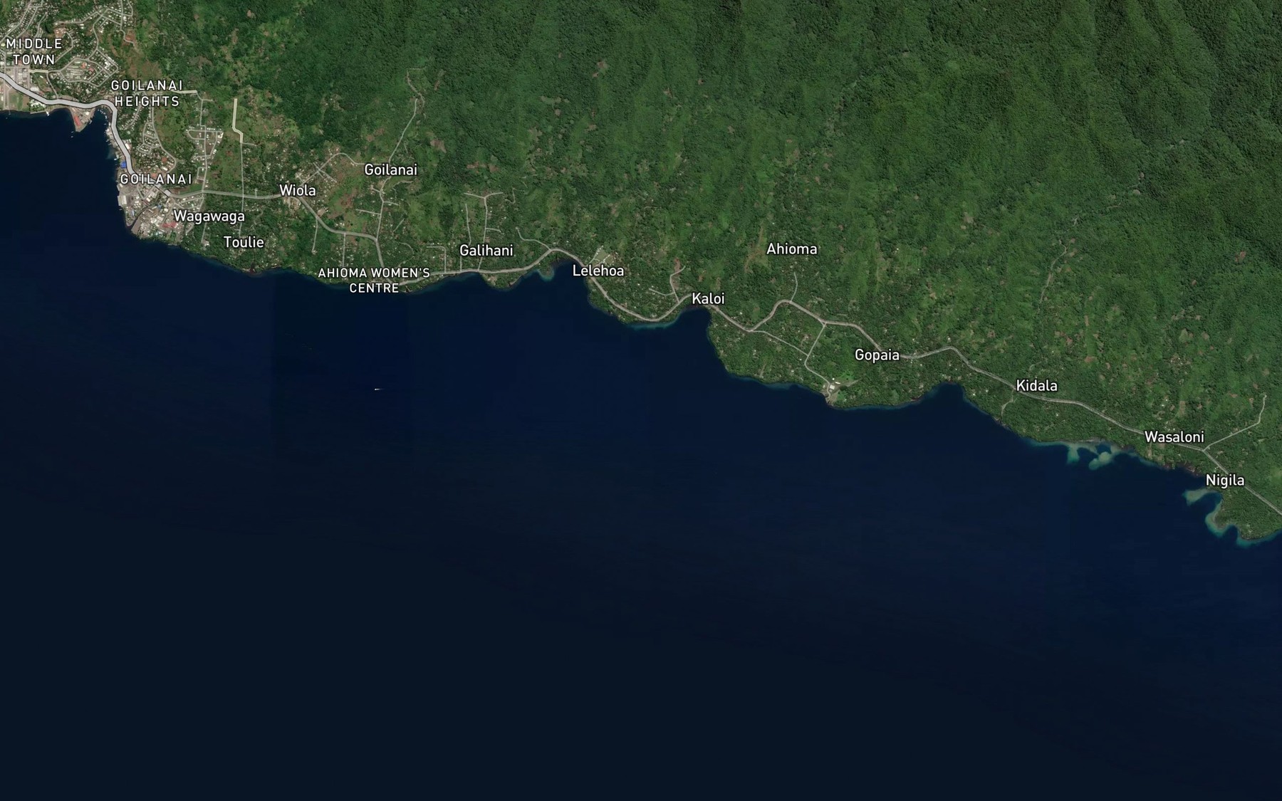Satellite map of the Jock McMillan Bay