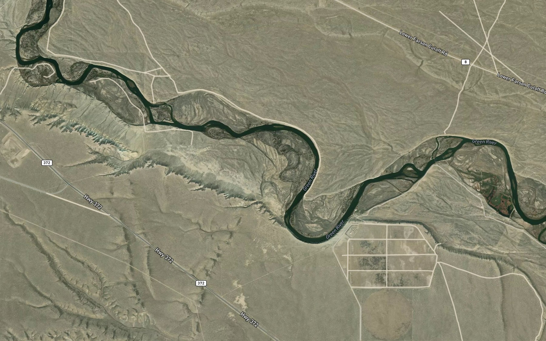 Satellite map of the Tallman Ditch