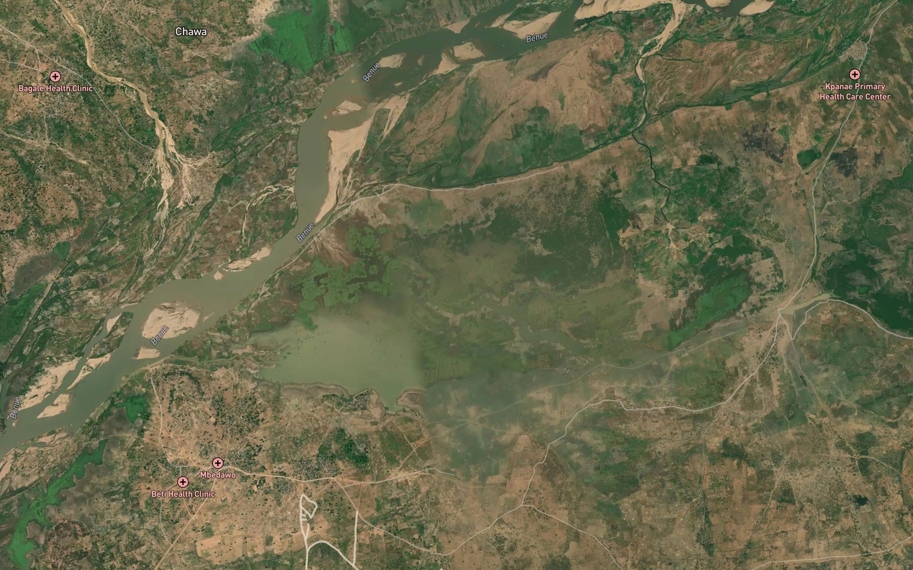 Satellite map of the Lake Giranyale