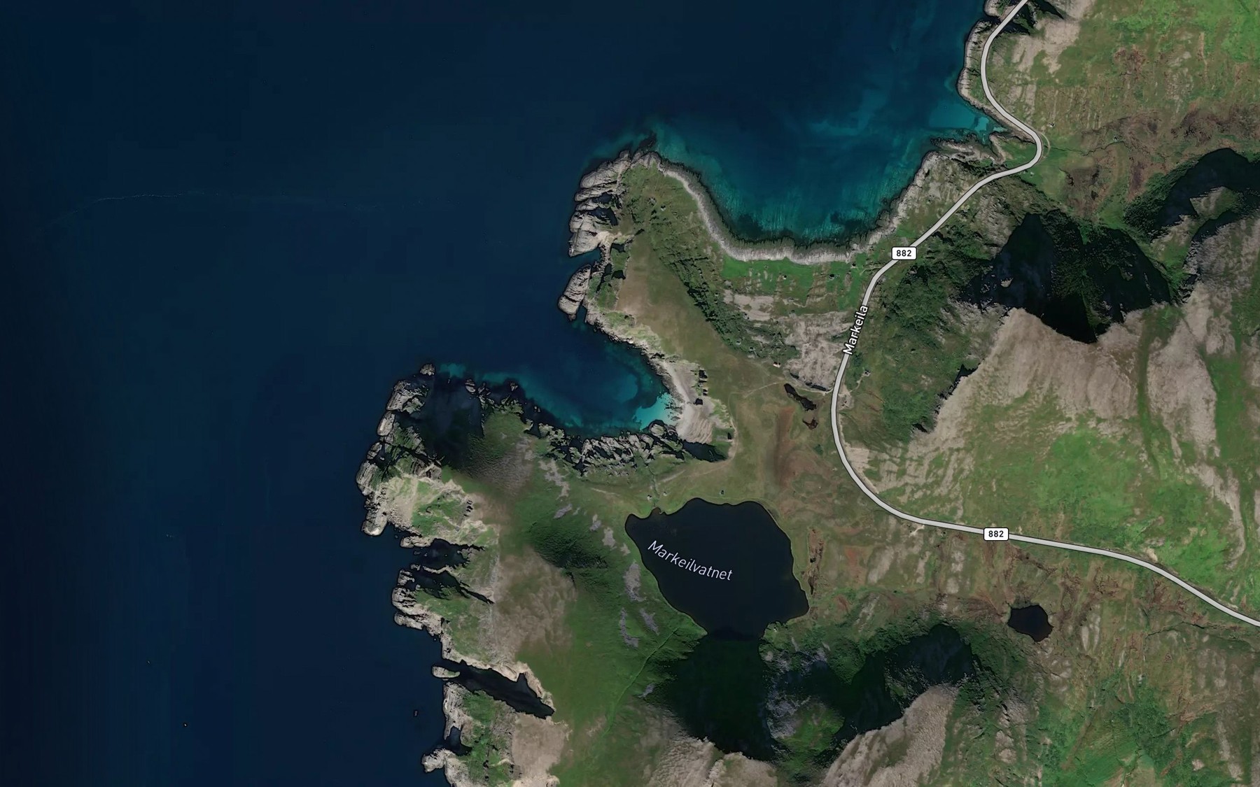 Satellite map of the Lillemollvika