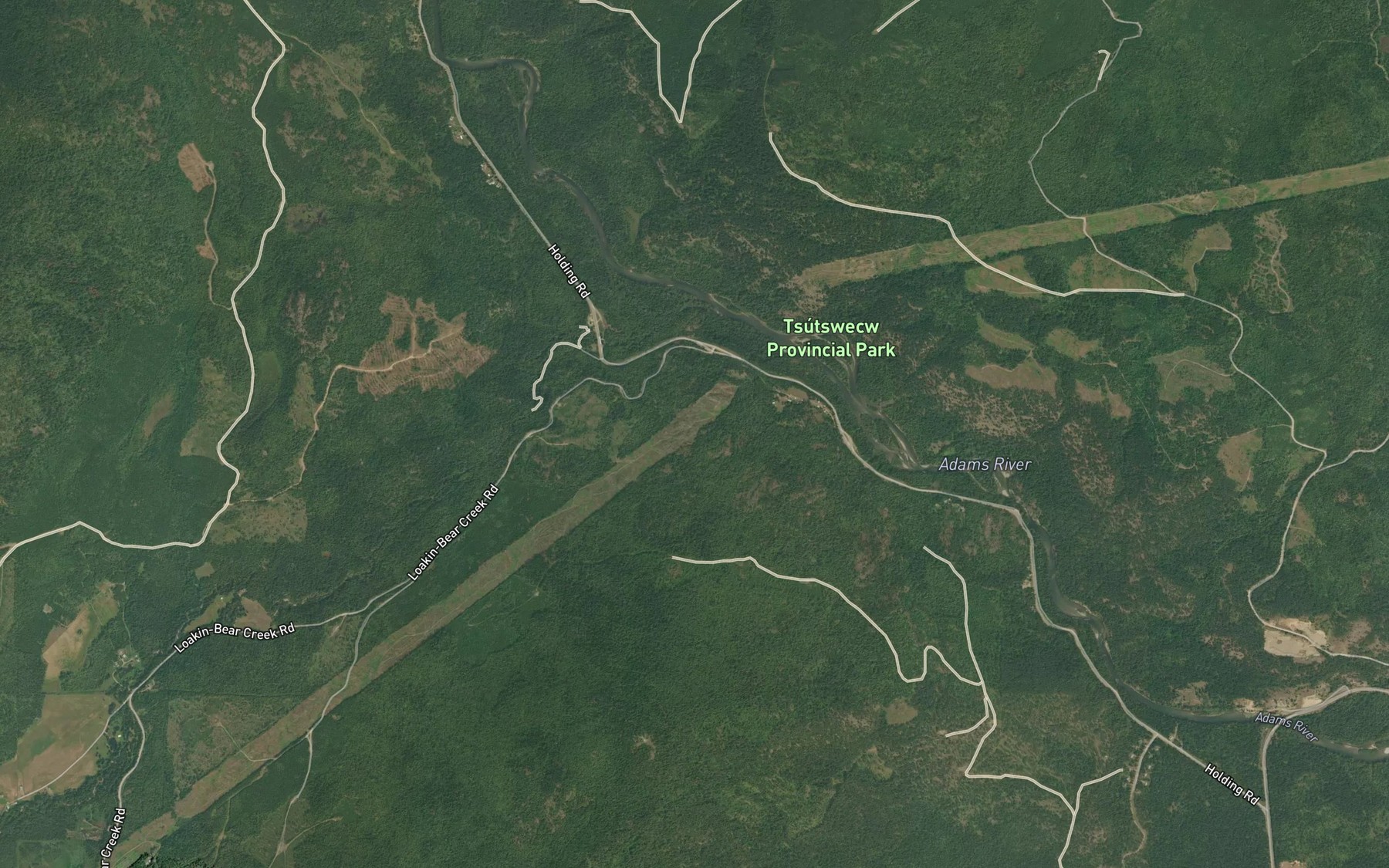 Satellite map of the Hiuihill Creek