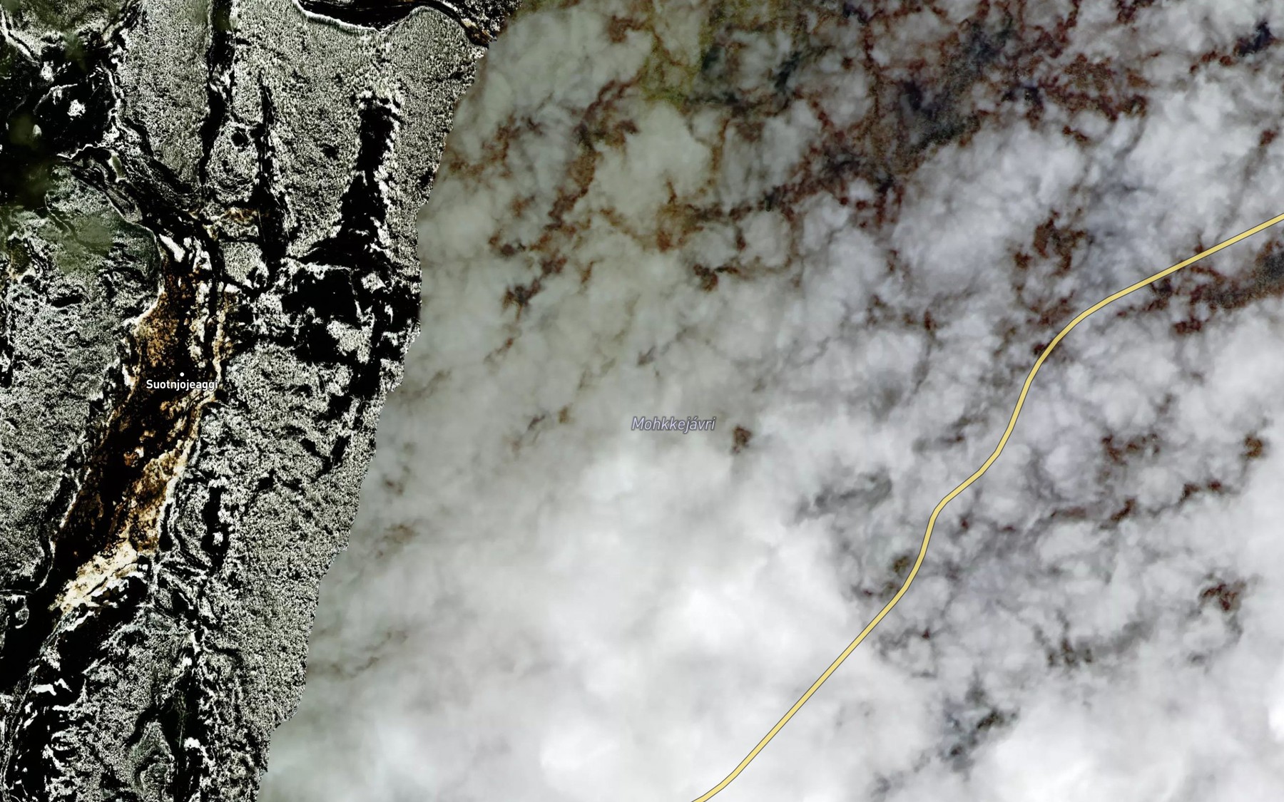 Satellite map of the Makkejavri