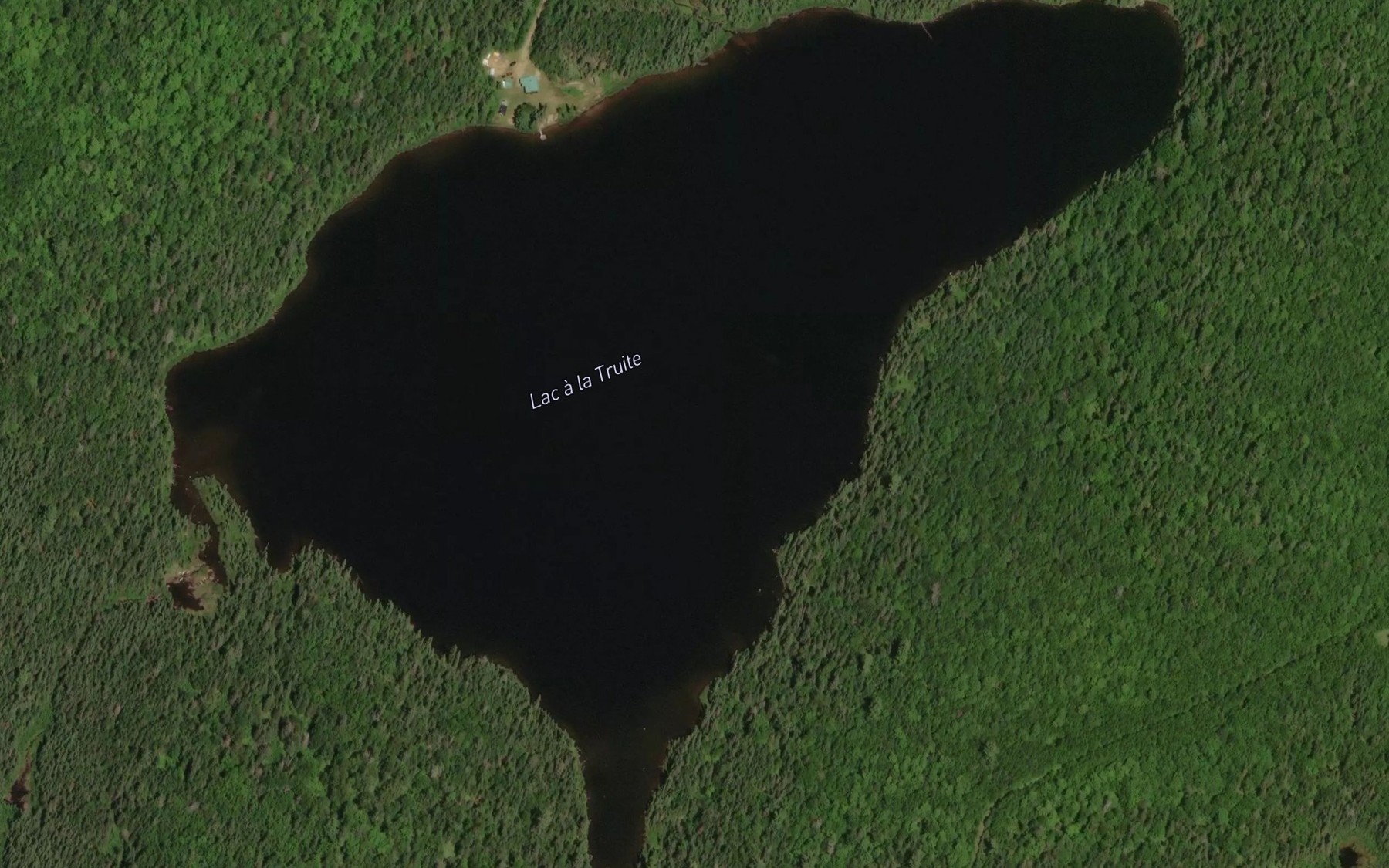 Satellite map of the Lac a la Truite