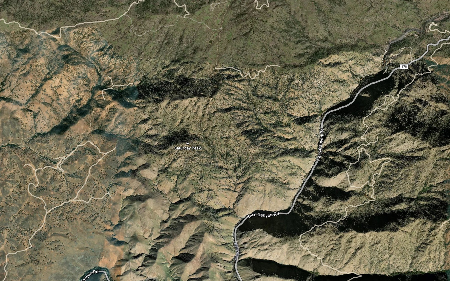 Satellite map of the Saturday Spring