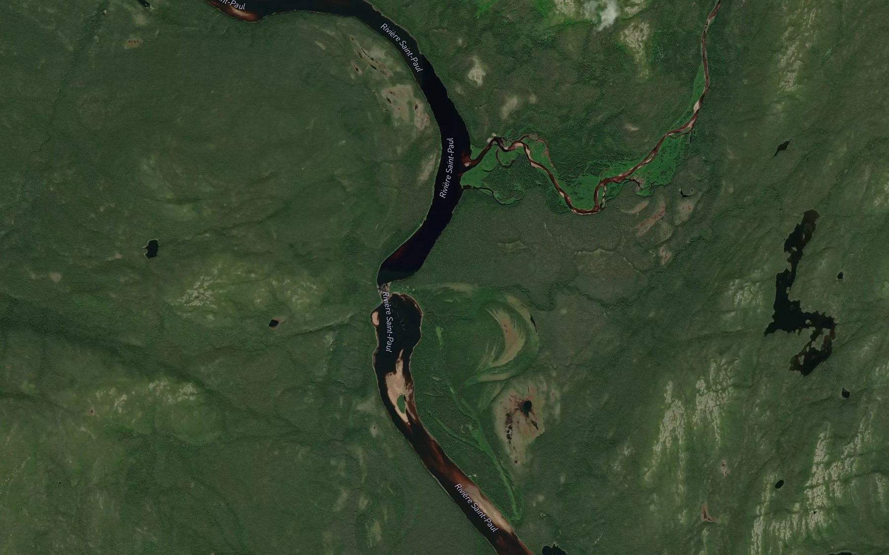 Satellite map of the Le Petit Rapide