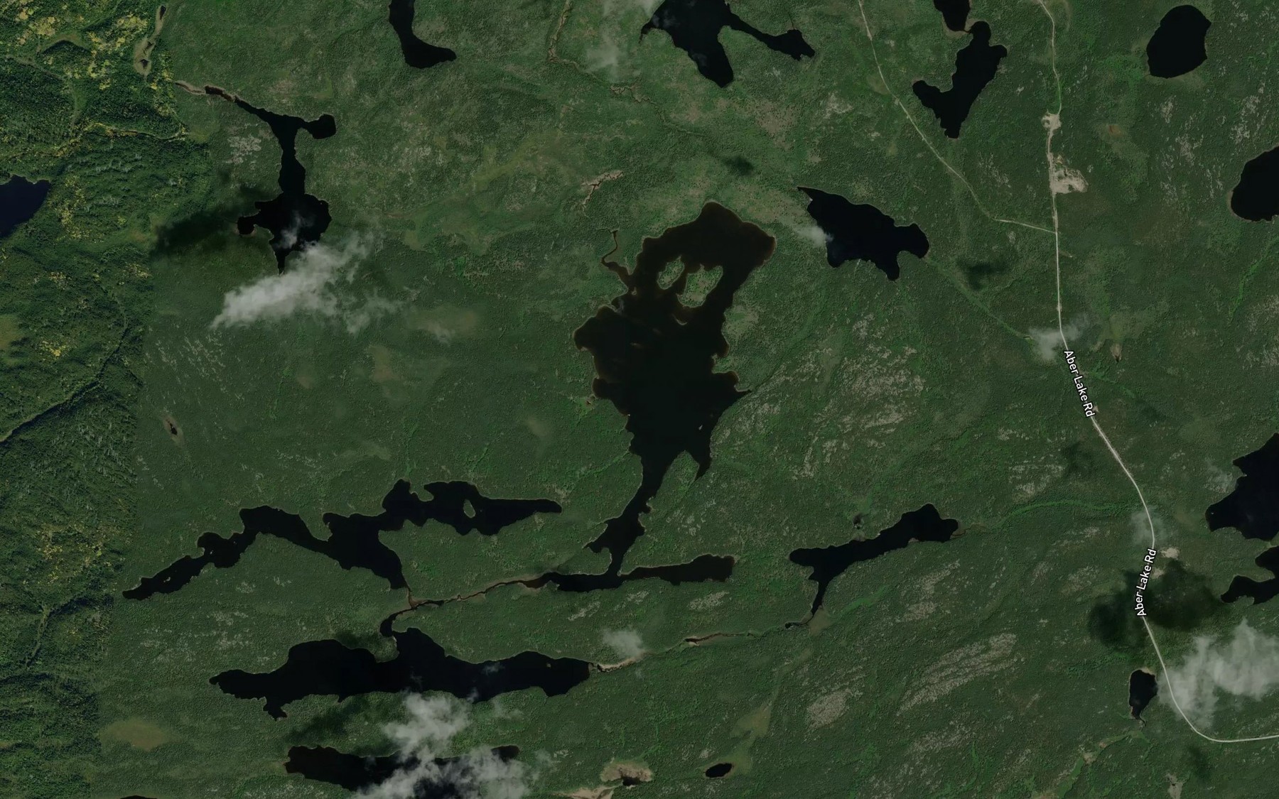 Satellite map of the Hik Lake
