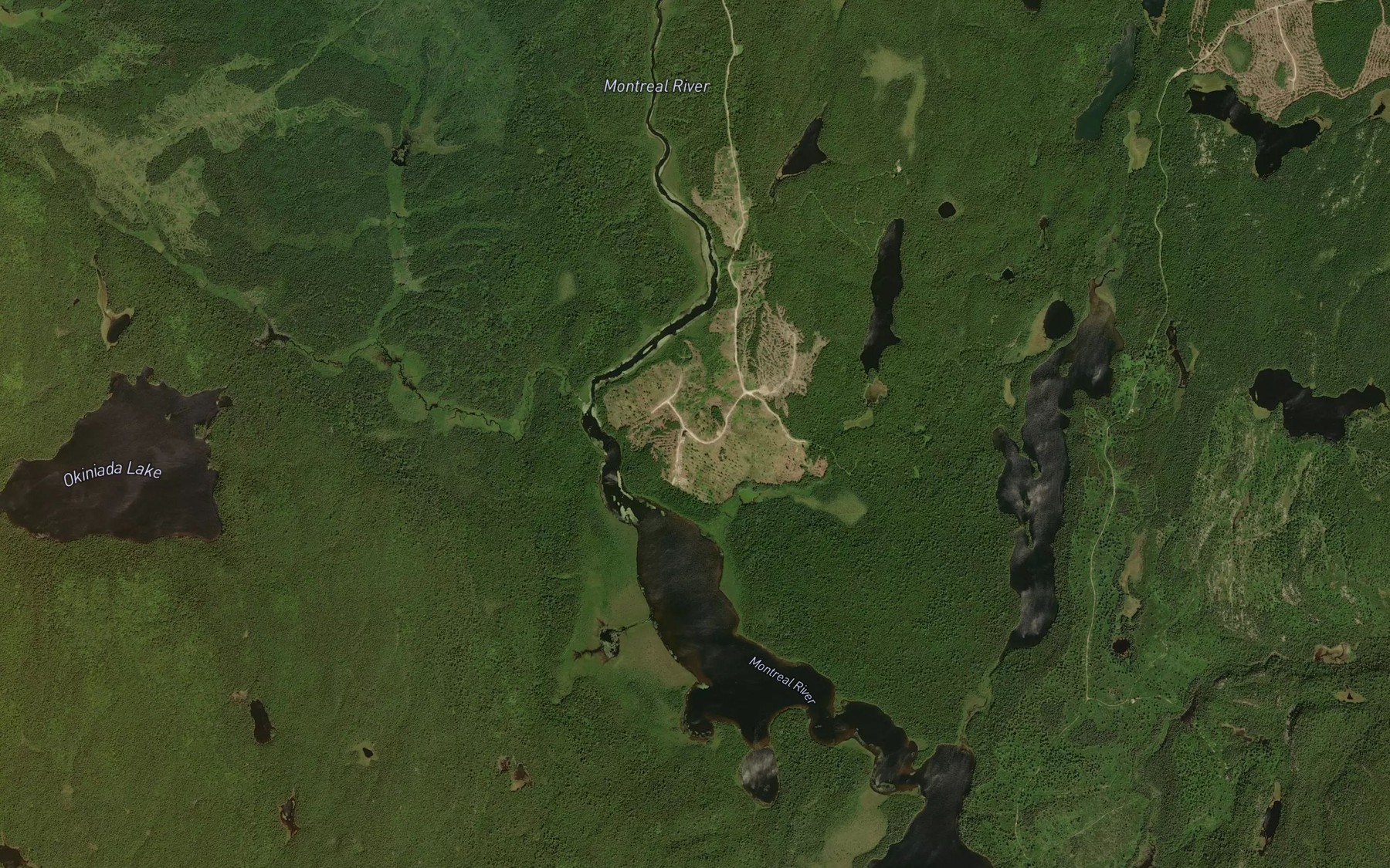 Satellite map of the Okiniada Creek