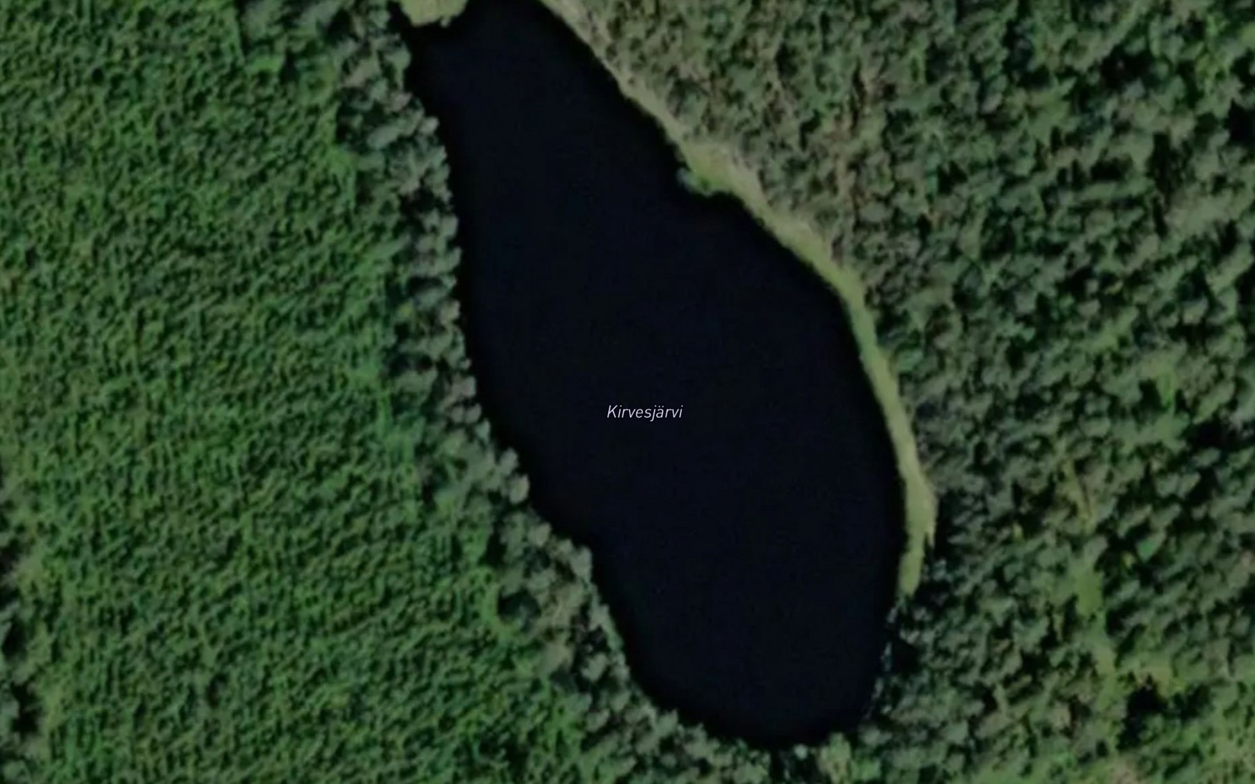 Satellite map of the Kirvesjarvi