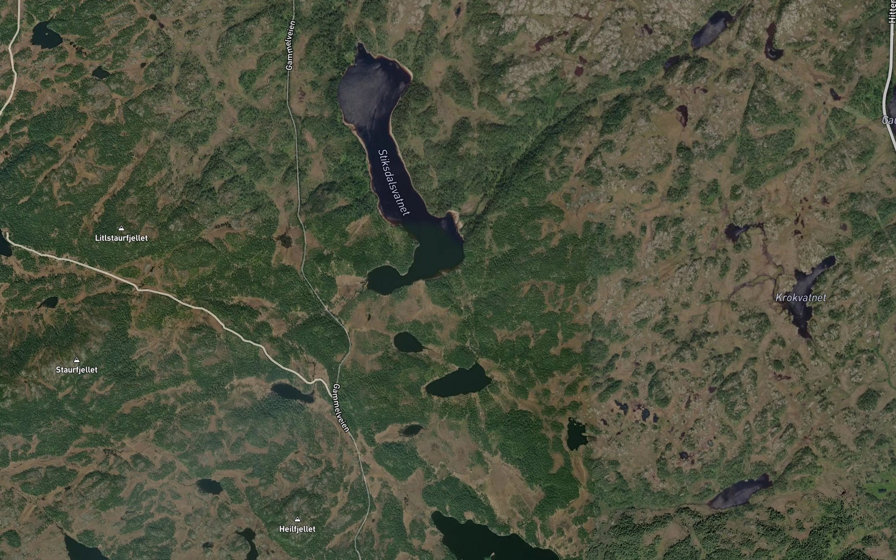 Satellite map of the Bjortjornbekken