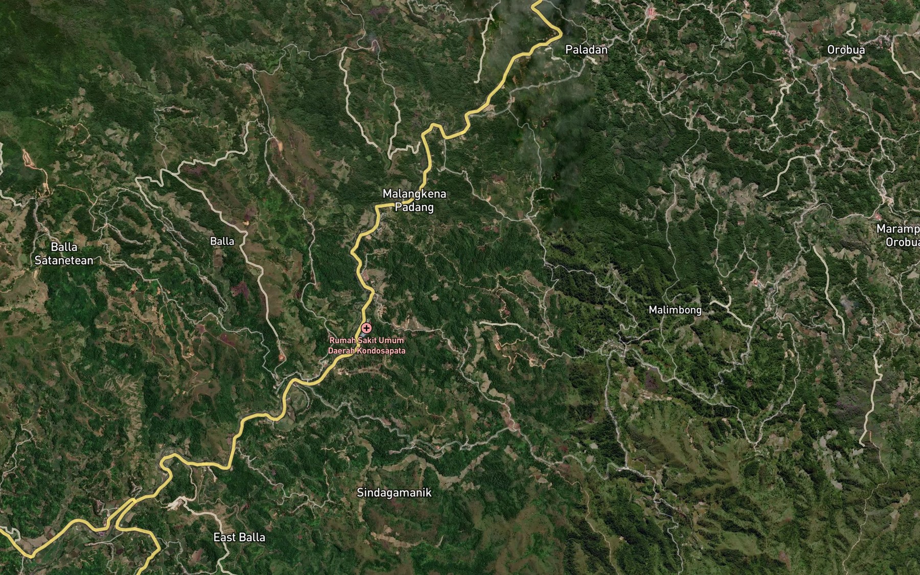 Satellite map of the Salu Lolati