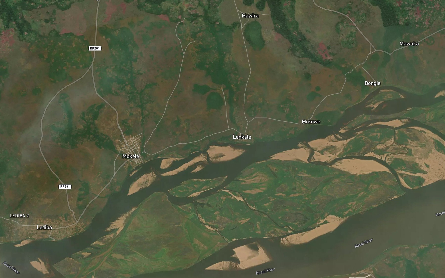 Satellite map of the Lankata