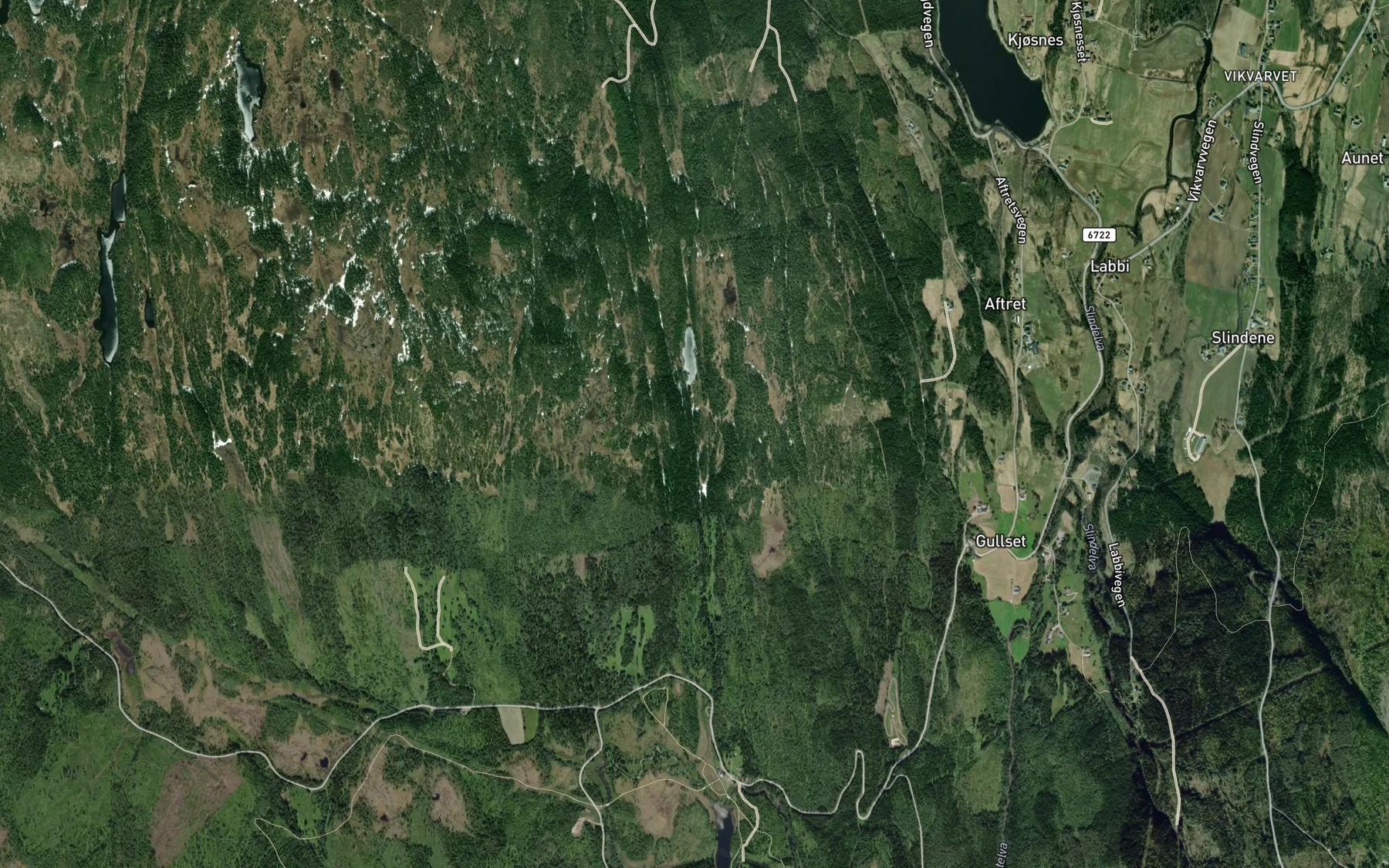 Satellite map of the Asbekken