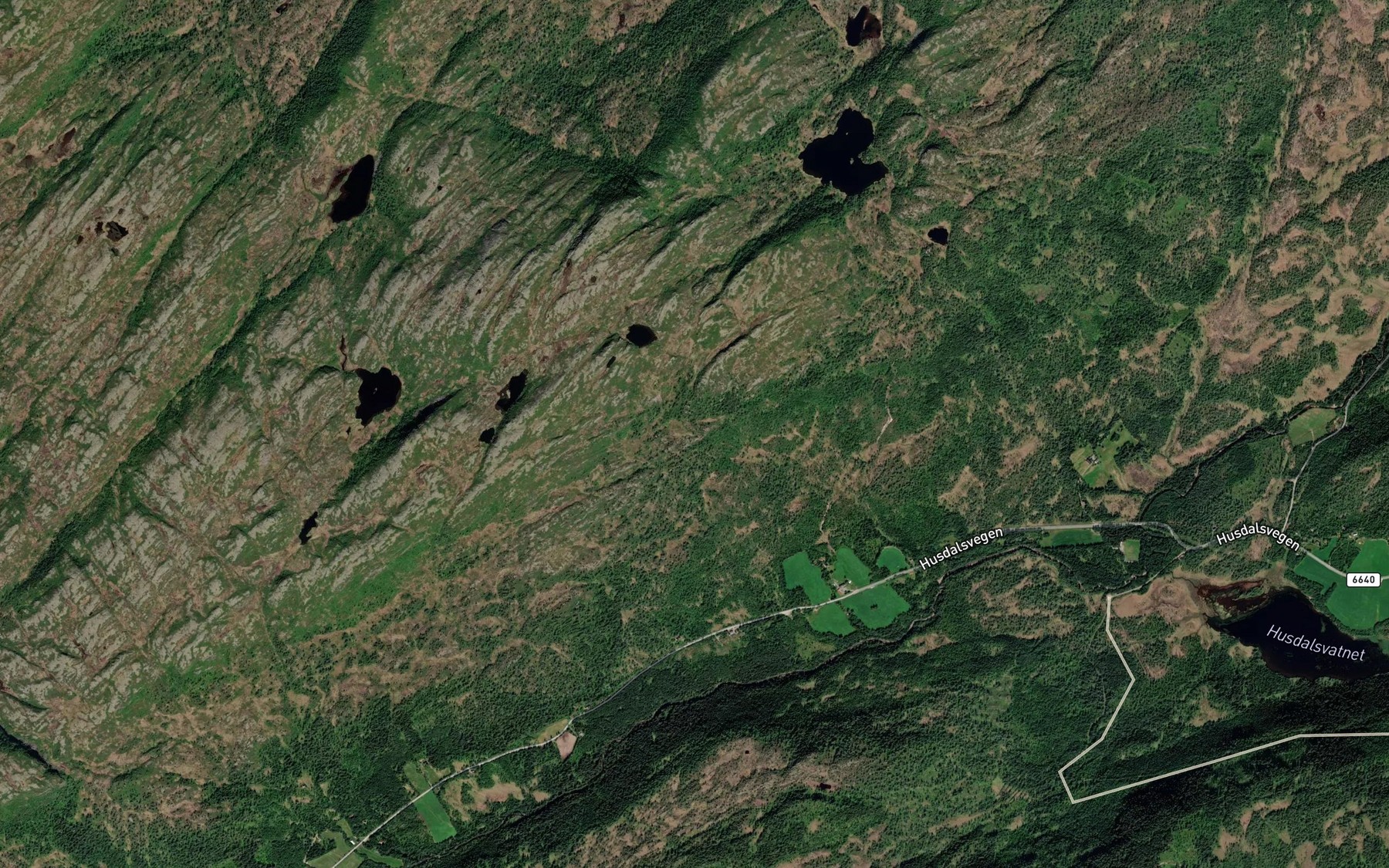 Satellite map of the Reinvasstjornbekken