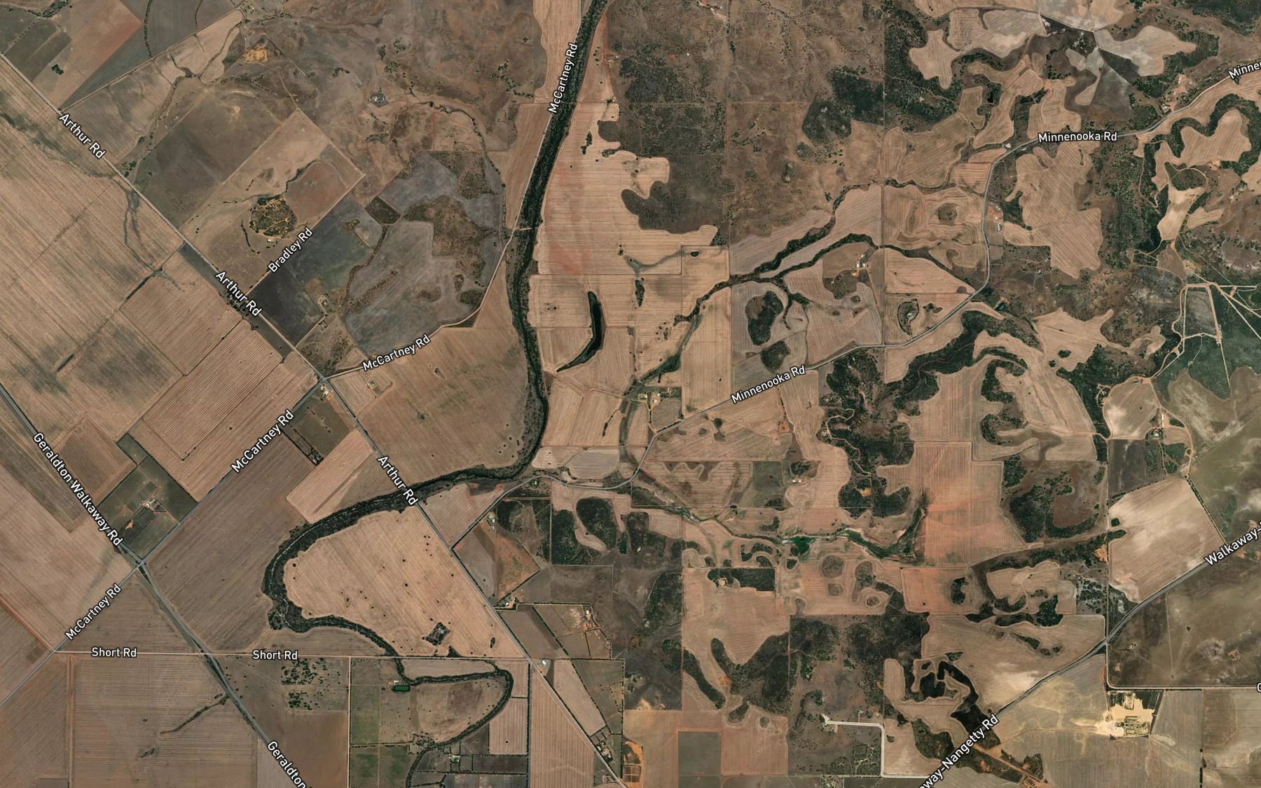 Satellite map of the Rocky Pool