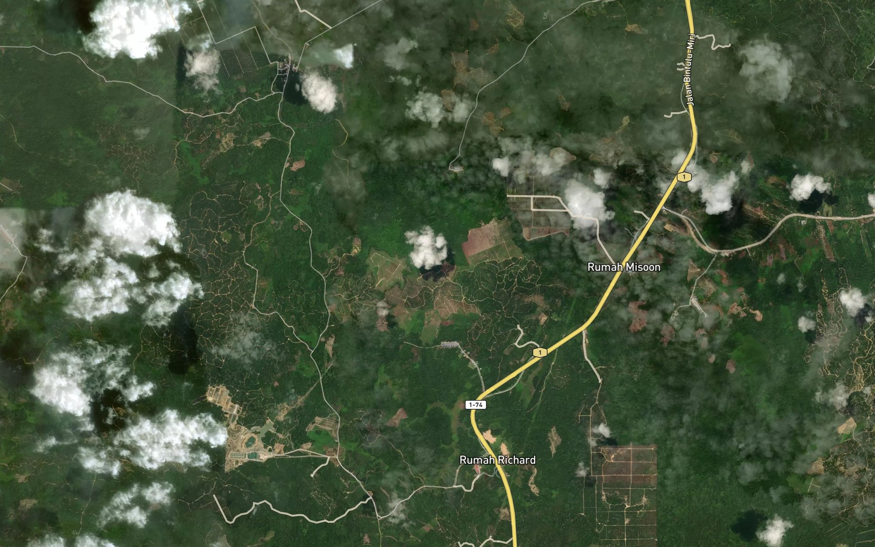 Satellite map of the Sungai Keranji