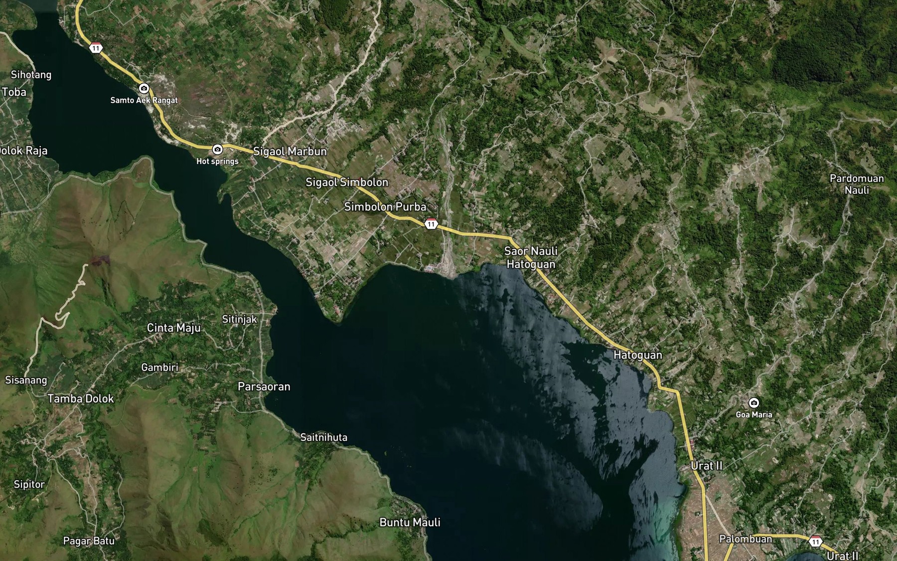 Satellite map of the Binanga Guluan