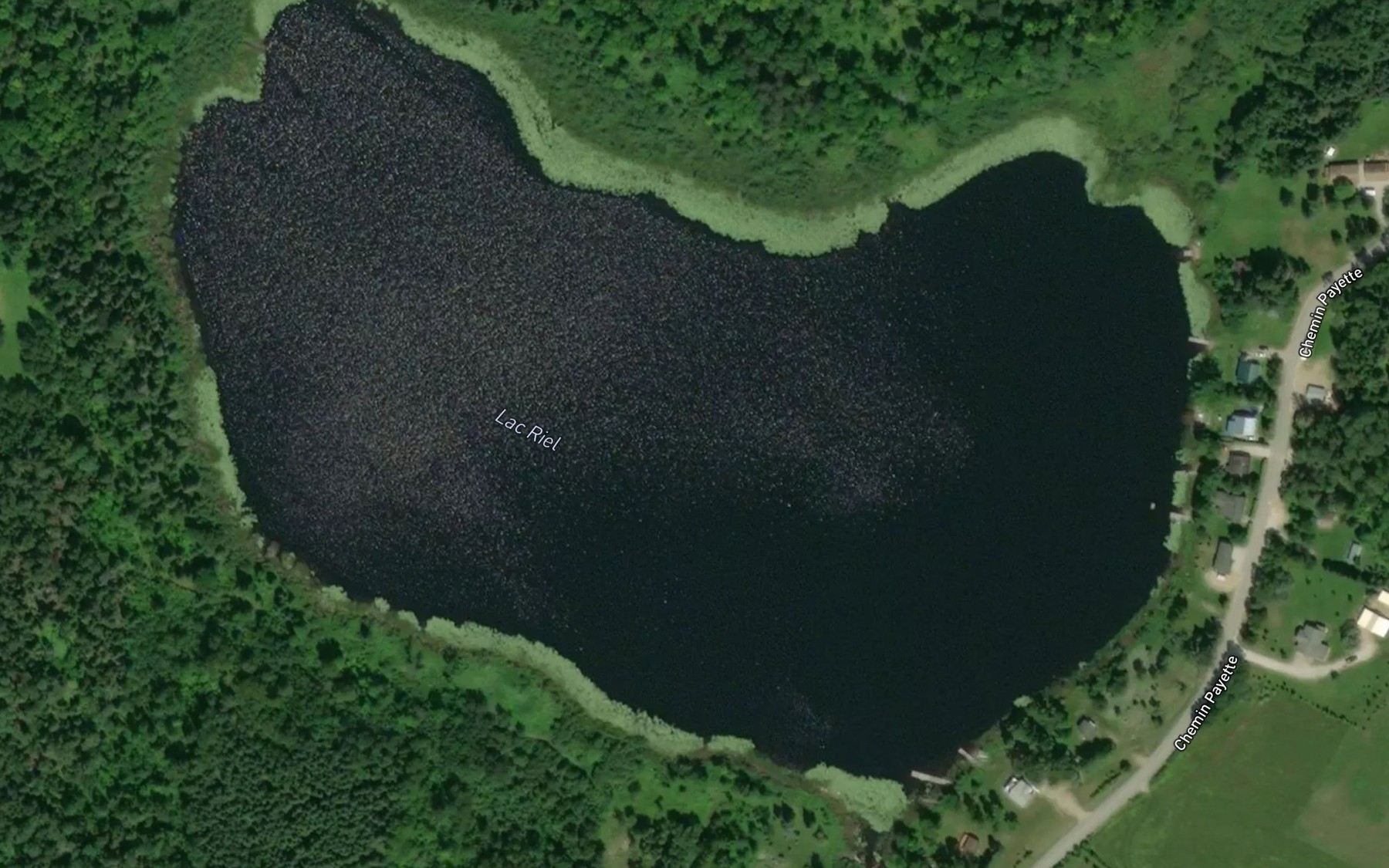 Satellite map of the Lac Riel