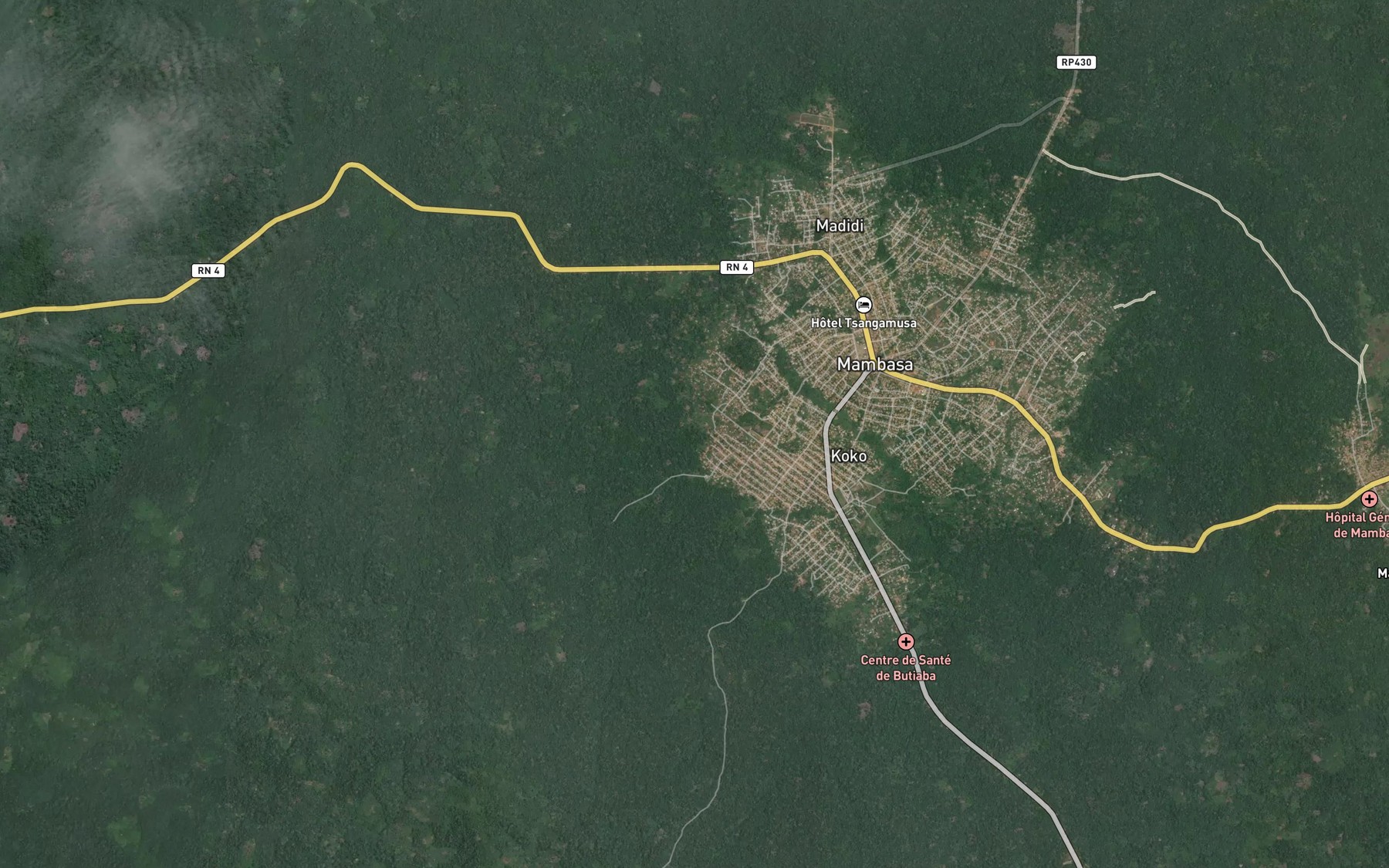 Satellite map of the Pemba
