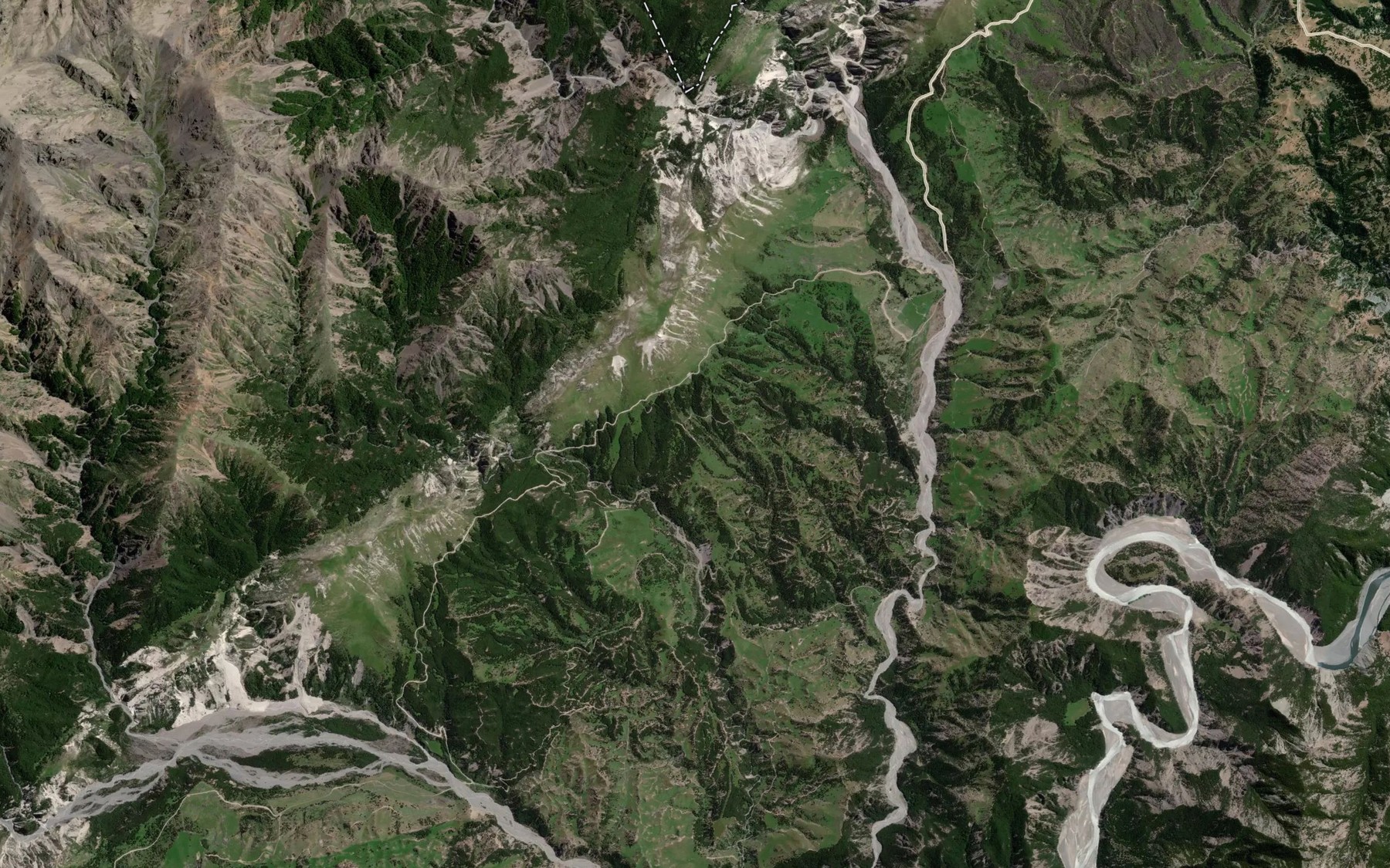 Satellite map of the Limburn Stream