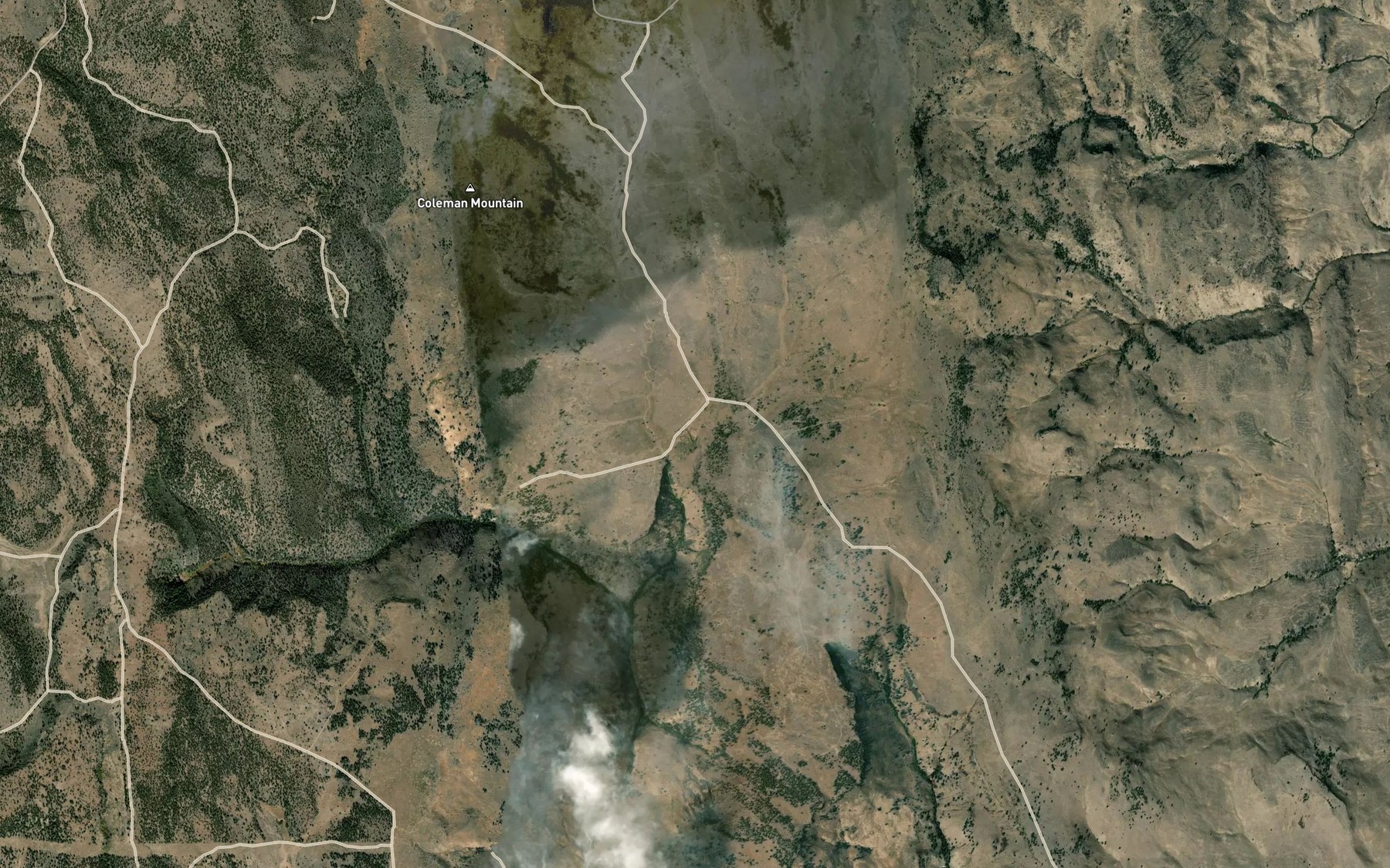 Satellite map of the Big Reservoir