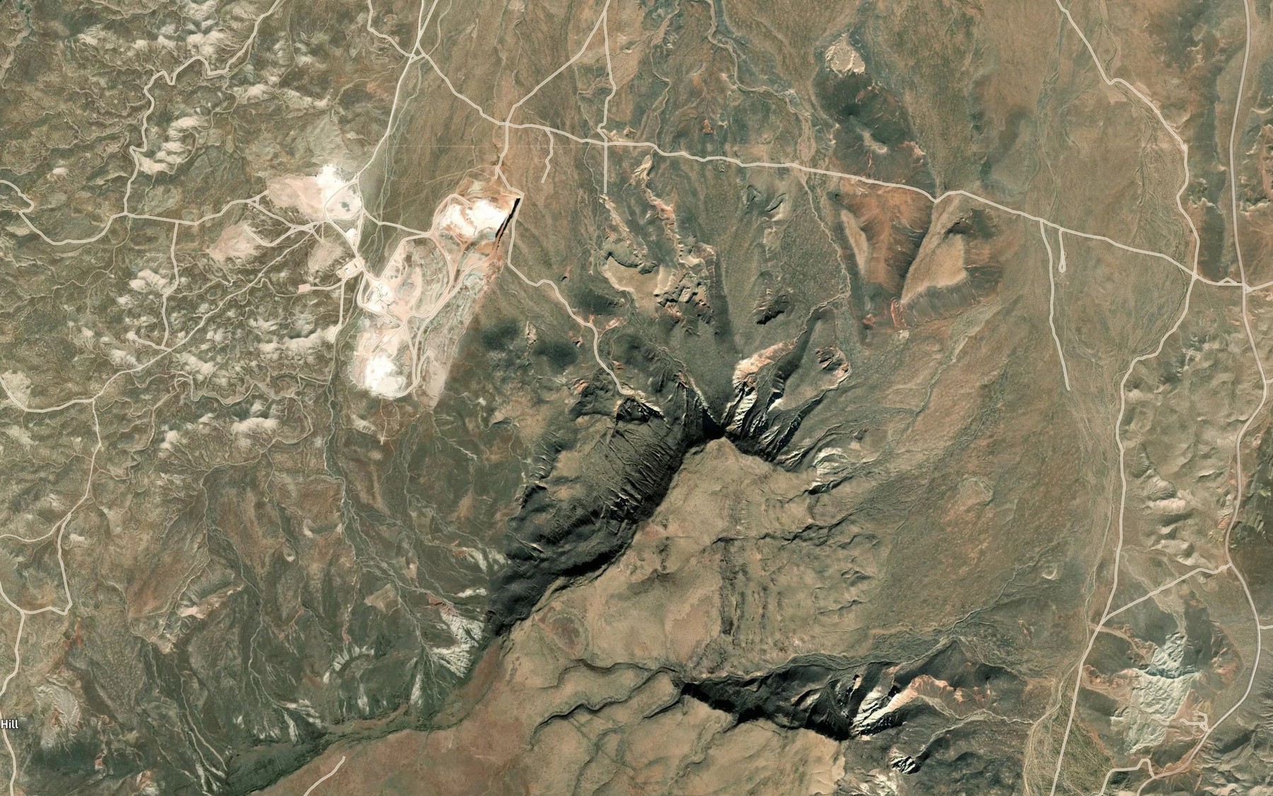 Satellite map of the Lizard Spring