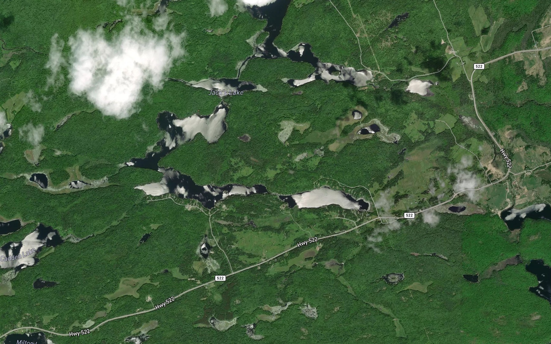 Satellite map of the Long Narrows