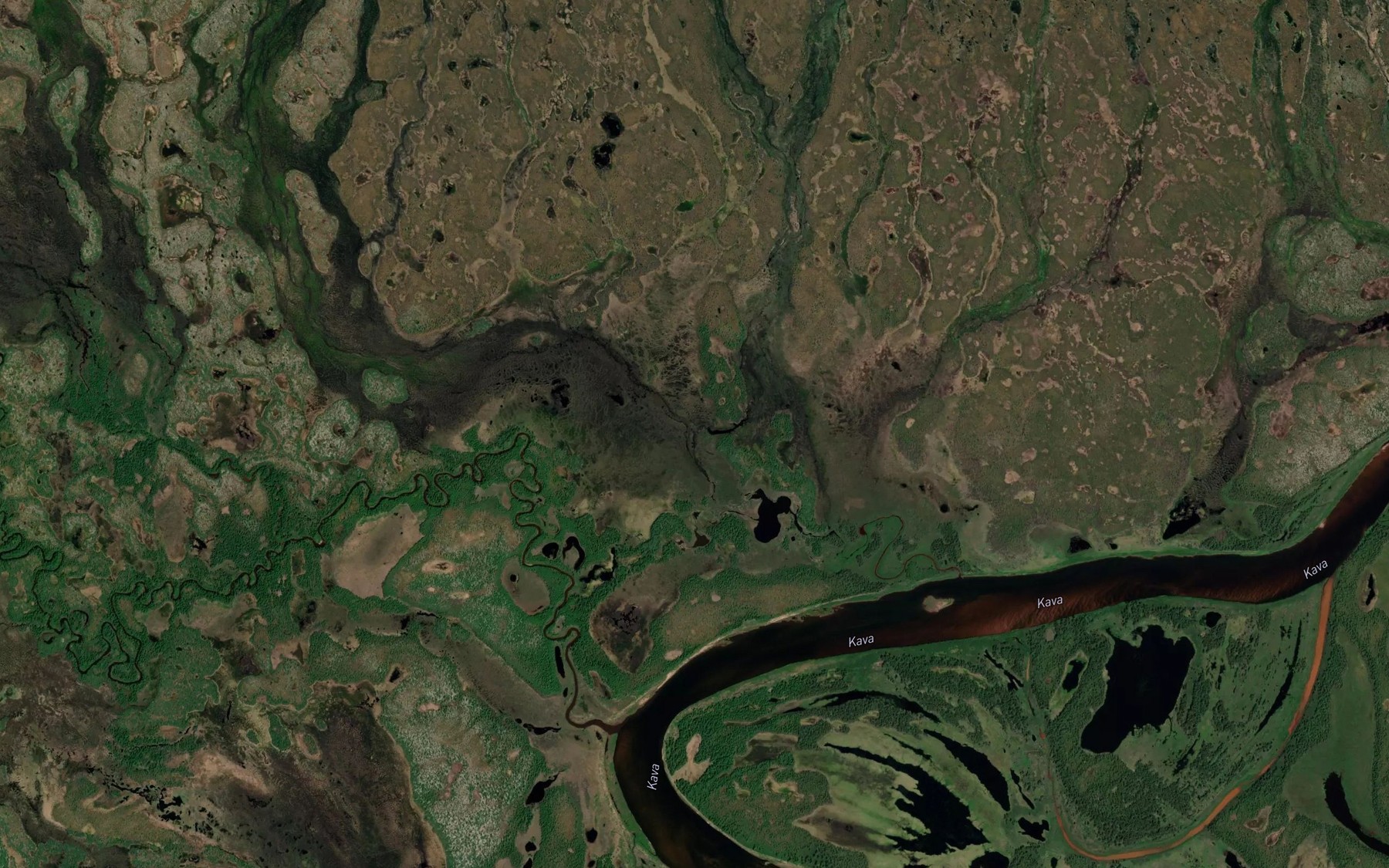 Satellite map of the Studenyy
