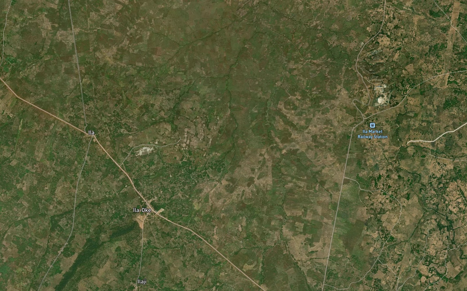 Satellite map of the RiverOgan