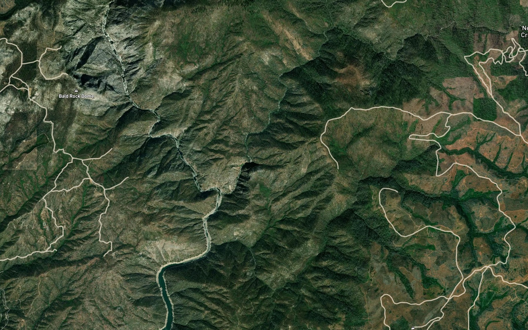 Satellite map of the California Nutmeg Spring