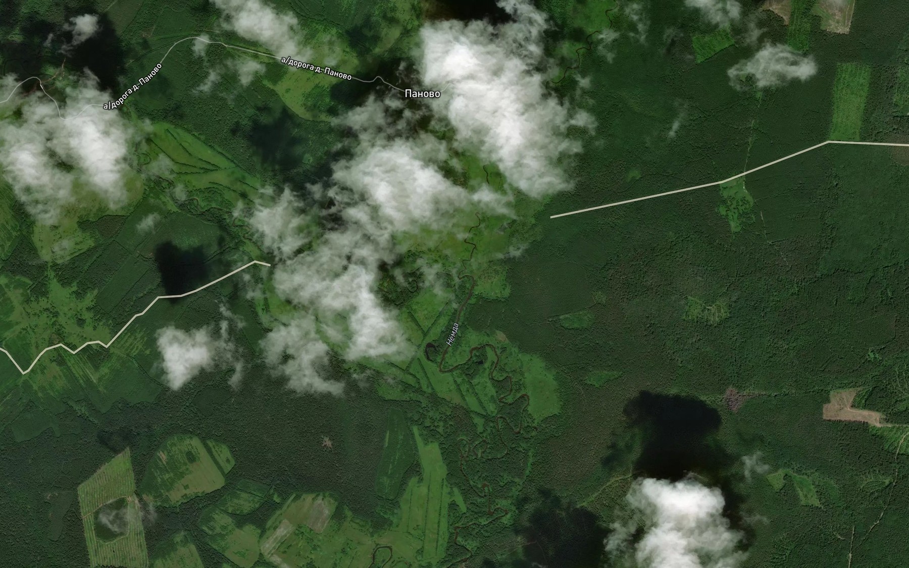Satellite map of the Shacha