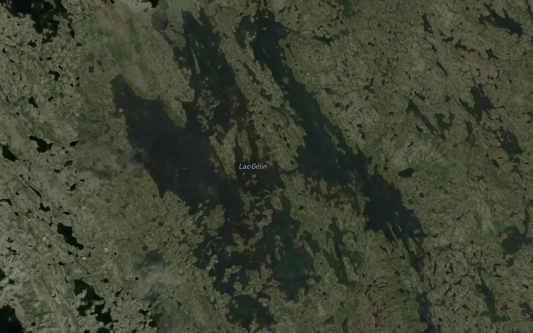 Satellite map of the Lac Gelin
