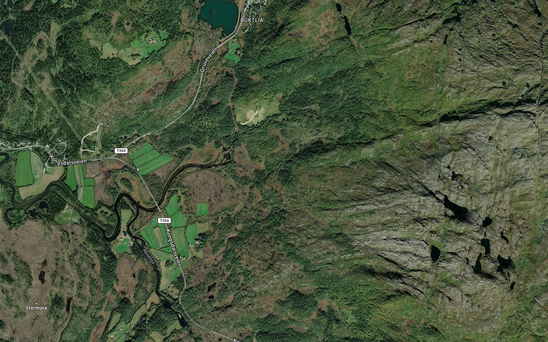 Satellite map of the Durmalsbekken