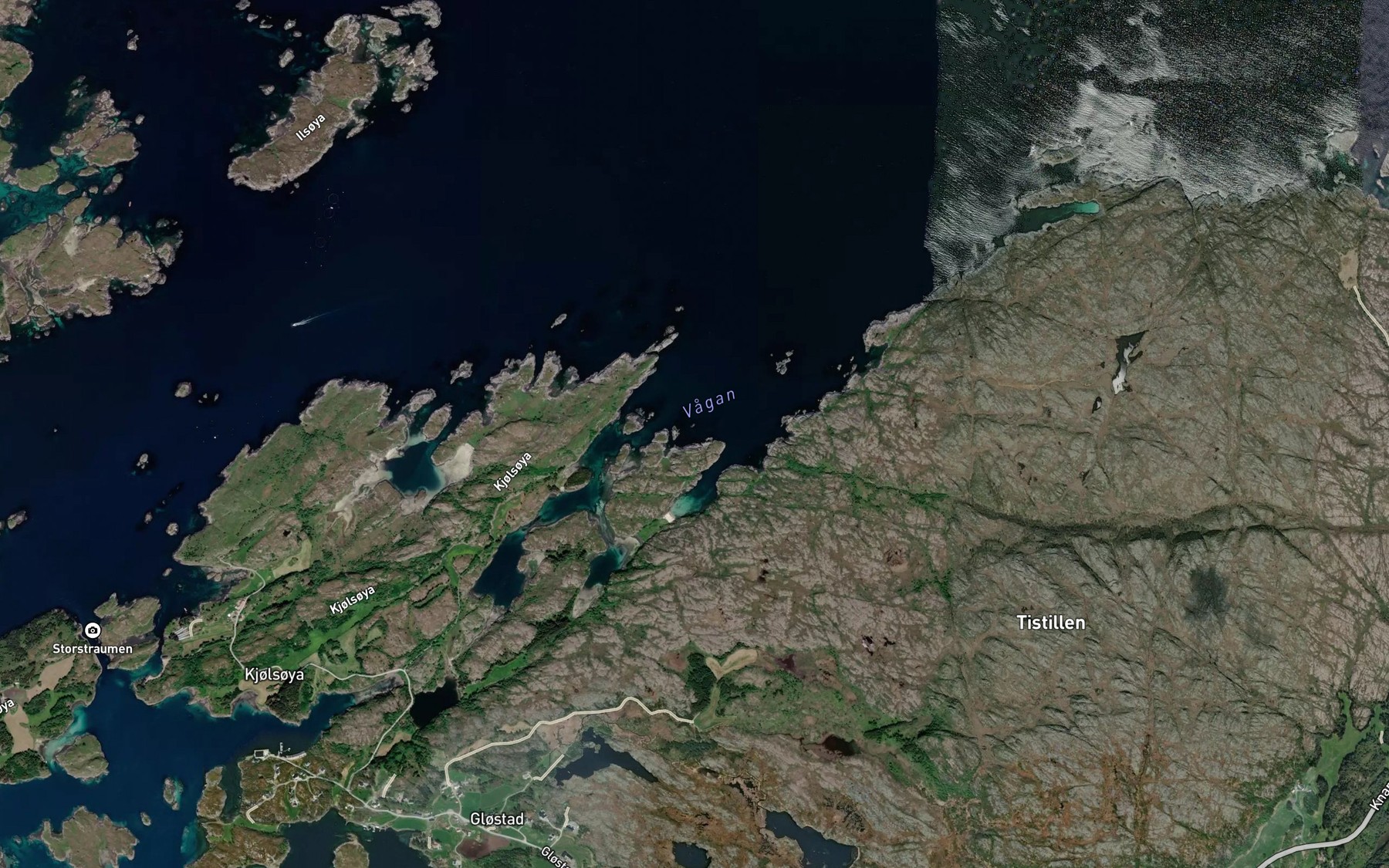 Satellite map of the Vagan
