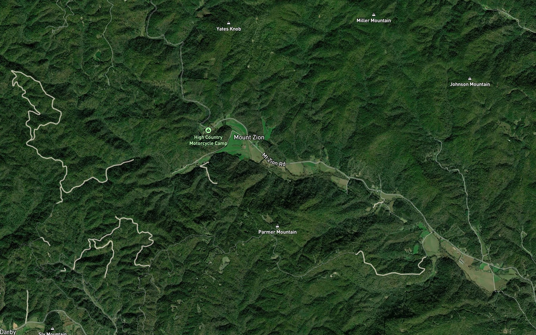 Satellite map of the Fox Branch