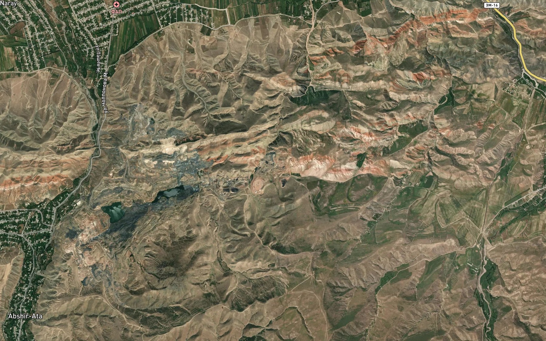Satellite map of the Rodnik Shor-Bulak