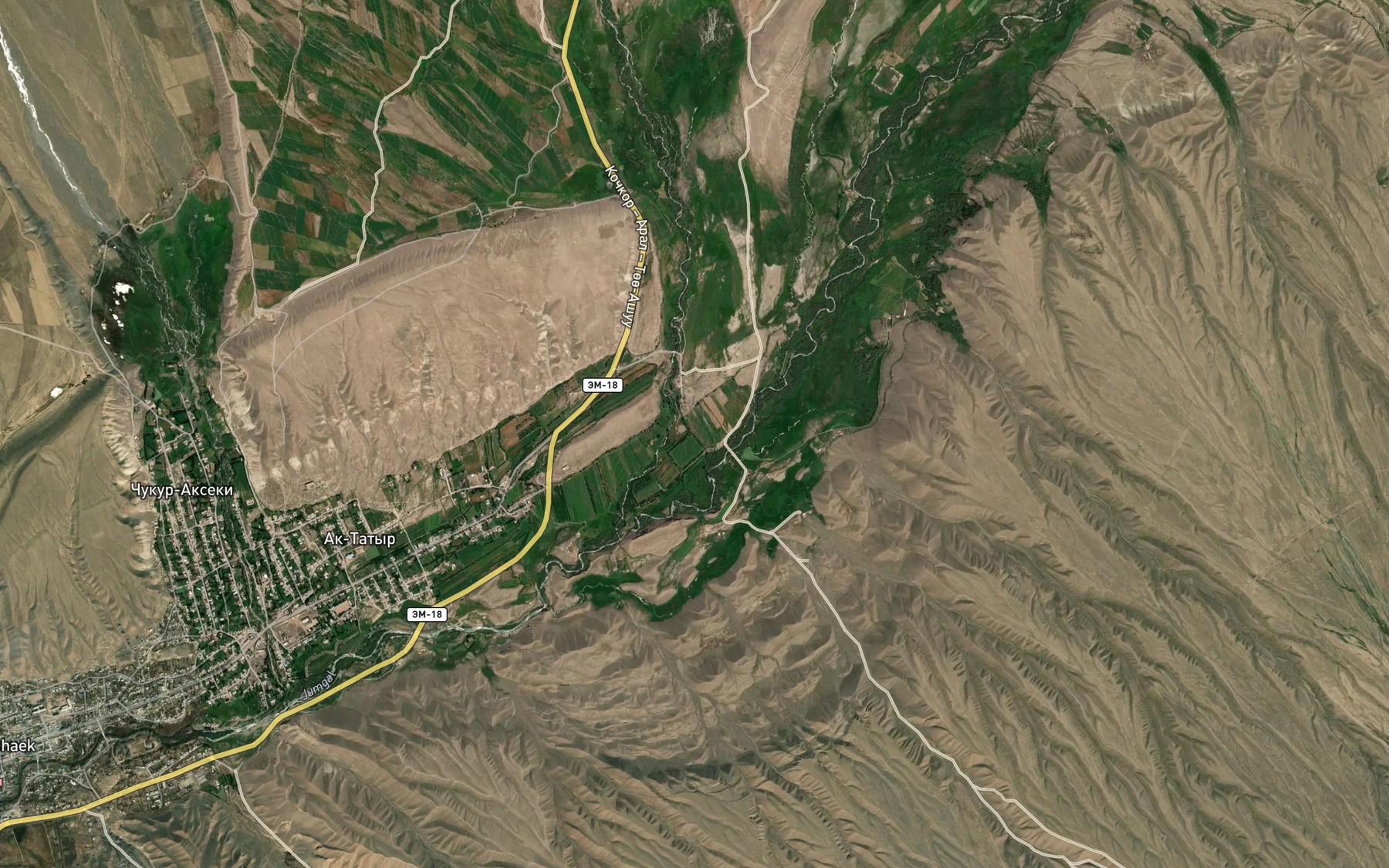 Satellite map of the Ortokugandy