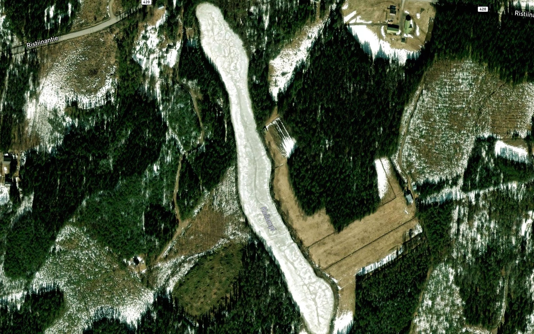 Satellite map of the Koilampi