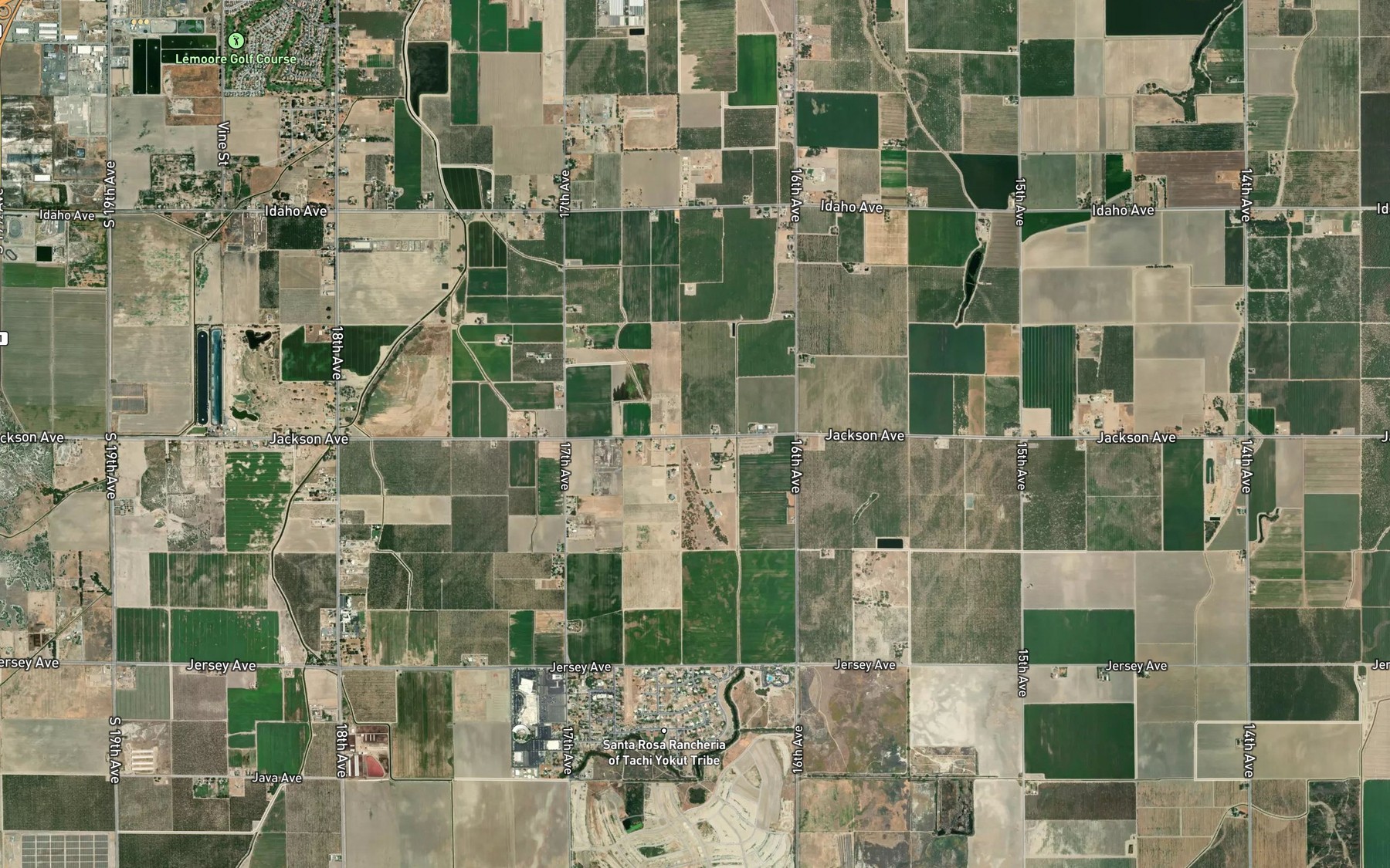 Satellite map of the West Branch Last Chance Ditch