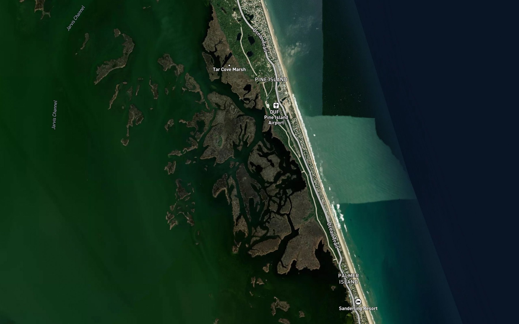 Satellite map of the Yankee Pond